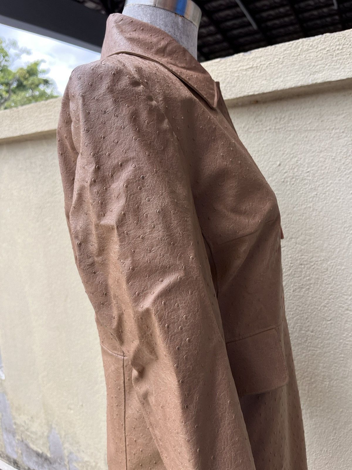 Japanese Brand Vintage INED pvc coat ostrich leather pattern Size M / US 6-8 / IT 42-44 - 7 Thumbnail