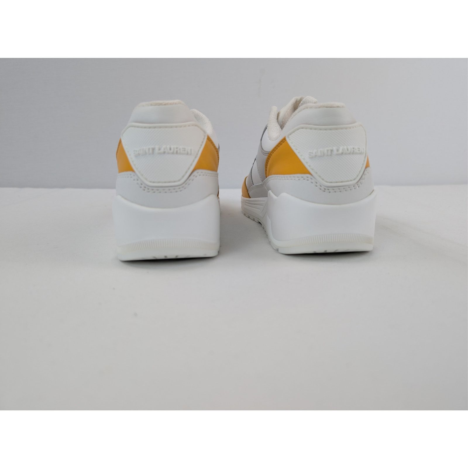 Saint Laurent Paris o1rshd1 Bump Low Top Sneaker in Yuka Yellow / Blanc Optique Size US 8 / EU 41 - 11 Thumbnail