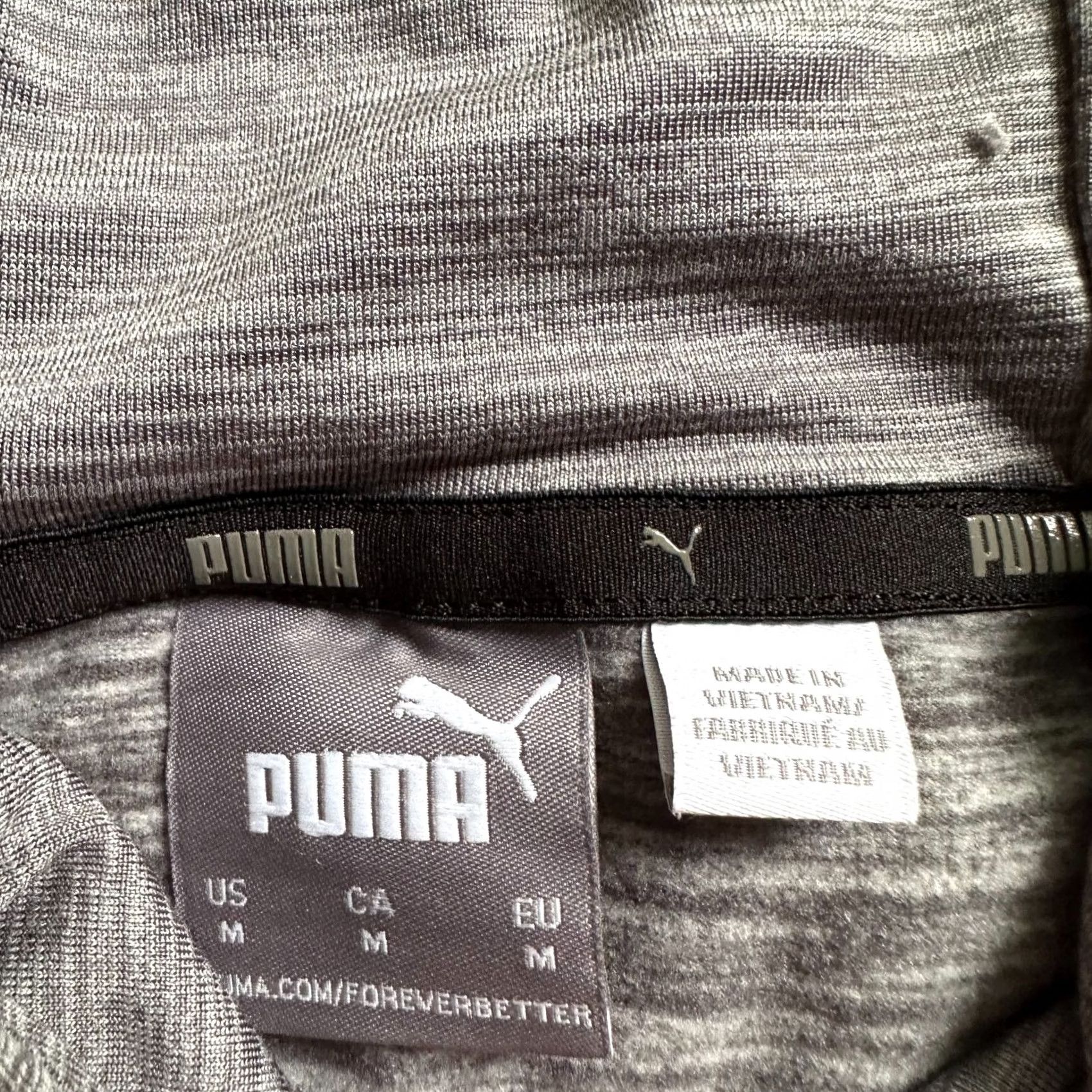 Puma Puma Hoodie Mens Medium Grey Pullover Sweatshirt Long Sleeve Pocket Size US M / EU 48-50 / 2 - 3 Thumbnail