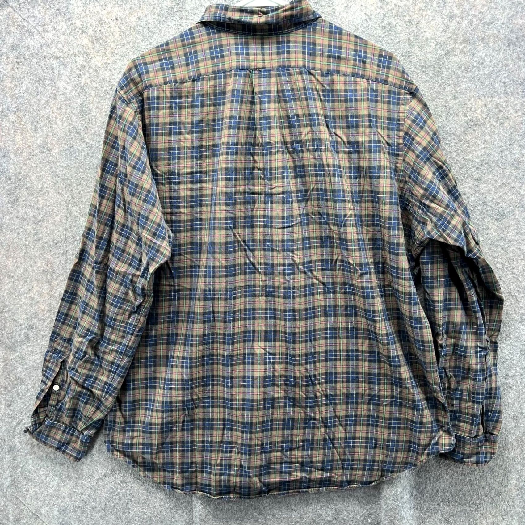 Ralph Lauren VINTAGE Ralph Lauren Shirt Mens L Brown Plaid Button-Down Classic Preppy Size US L / EU 52-54 / 3 - 2 Thumbnail