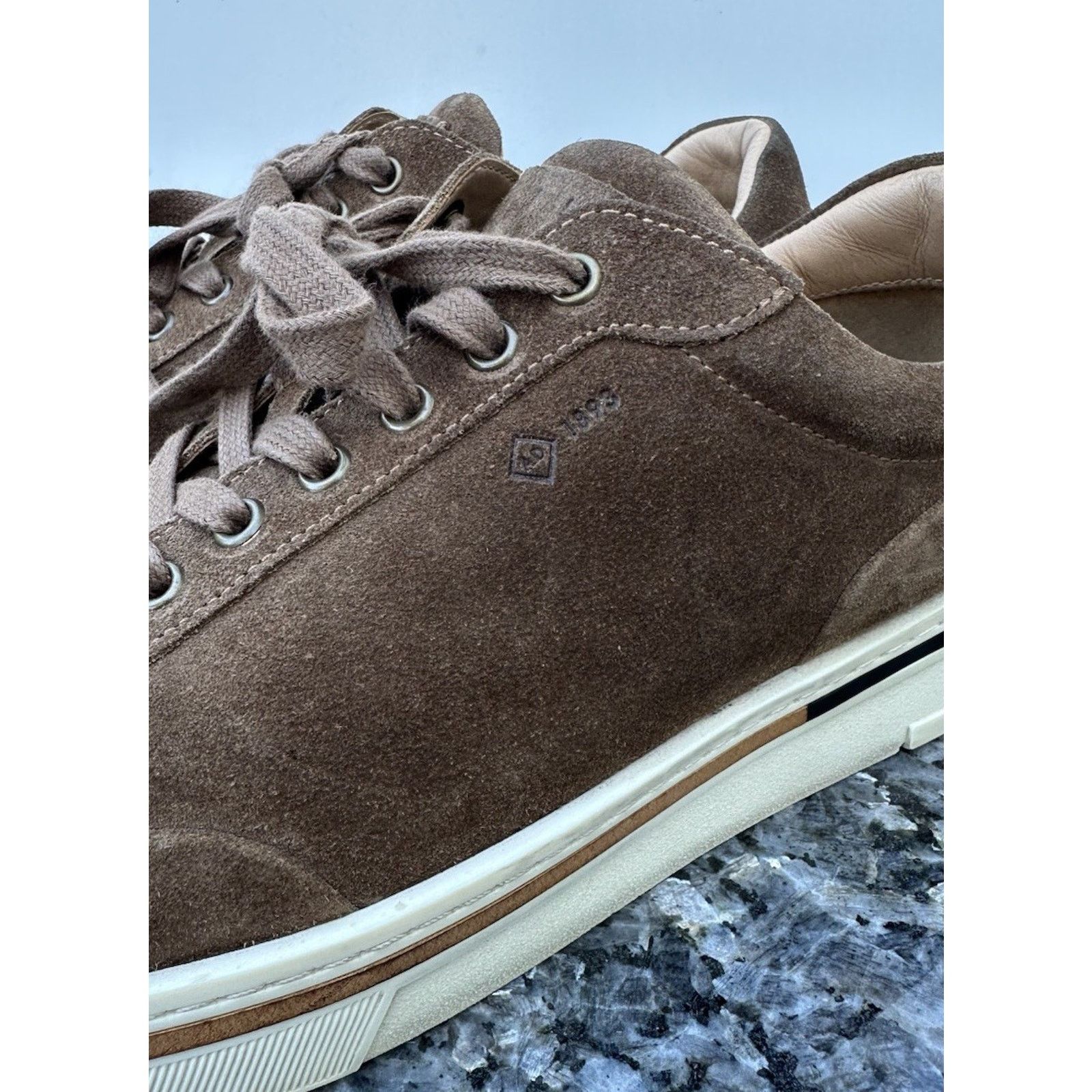 Alfred Dunhill Dunhill Metropolitan Suede Sneakers Brown Men’s Size EU 41 Size US 8 / EU 41 - 4 Thumbnail