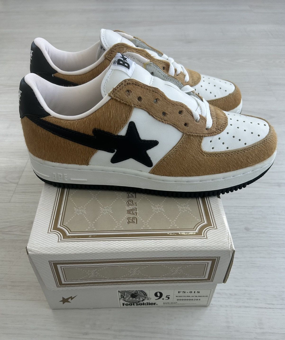 Bape VERY RARE OG 2003 A BATHING APE PONY HAIR BAPESTA Size US 9.5 / EU 42-43 - 7 Thumbnail
