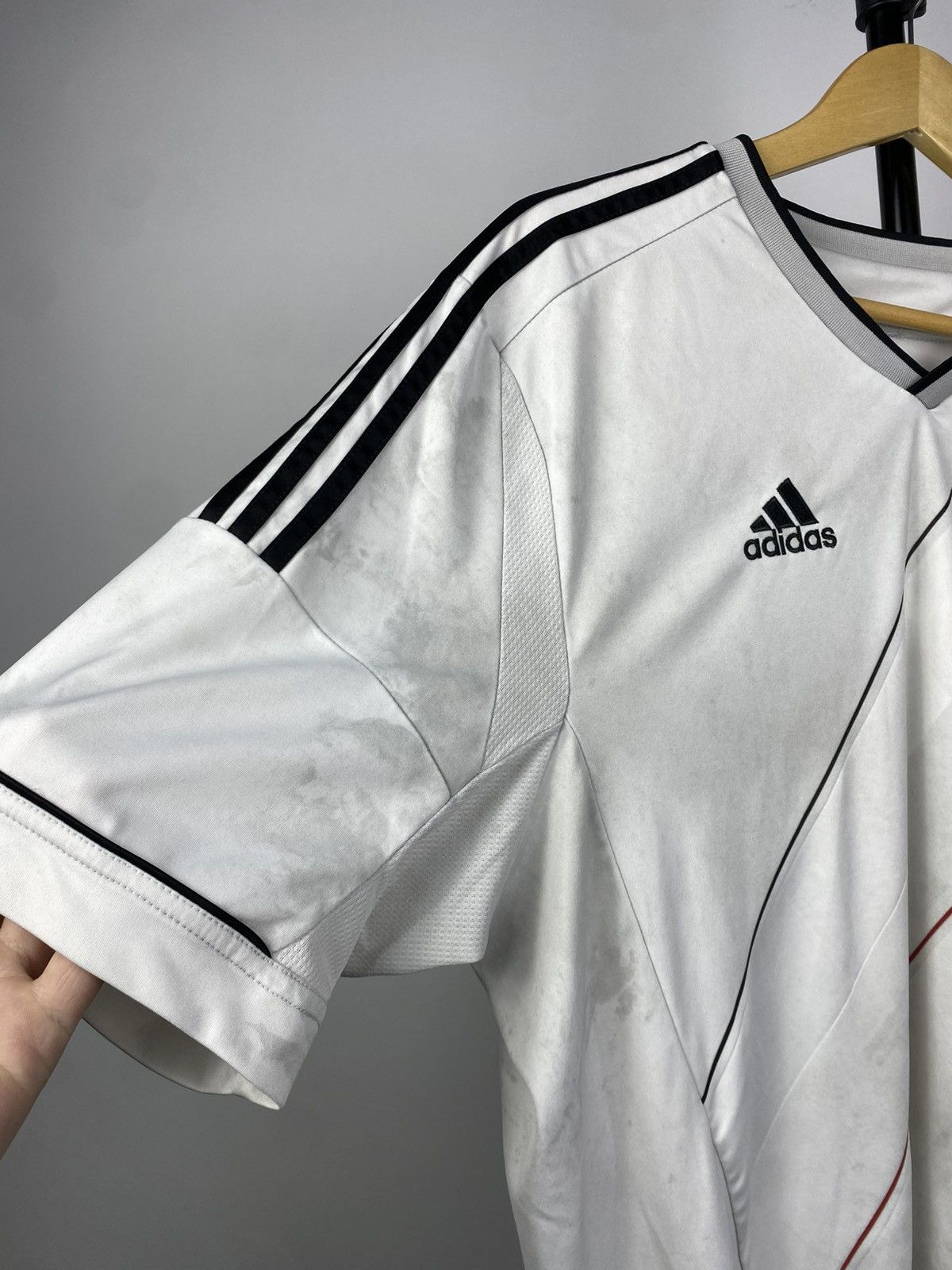 Adidas × Vintage 90s Vintage Adidas Deutscher Fussball-Bund Football Jersey Size US XL / EU 56 / 4 - 2 Thumbnail