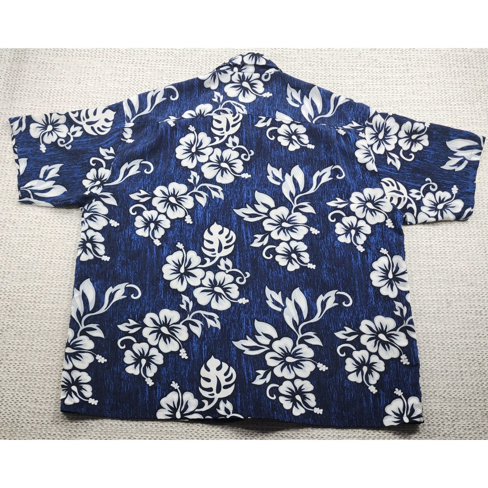 Vintage Extreme Gear Shirt Mens XL Blue White Hawaiian Floral Button Up Short Sleeve Size US XL / EU 56 / 4 - 5 Thumbnail