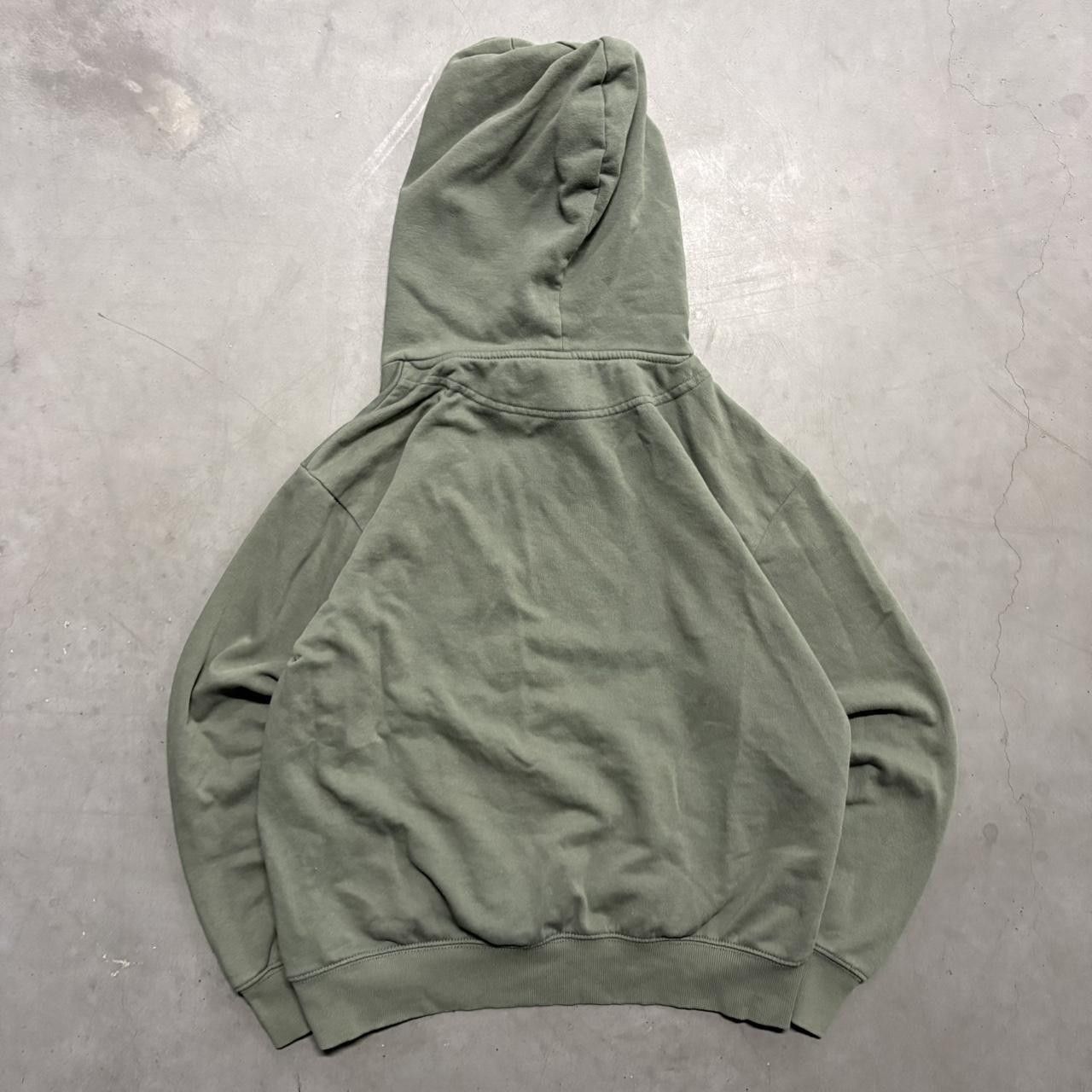 Japanese Brand × Vintage Crazy Vintage Y2K/2000s Blank Streetwear Grunge Green Hoodie! Size US XS / EU 42 / 0 - 2 Thumbnail