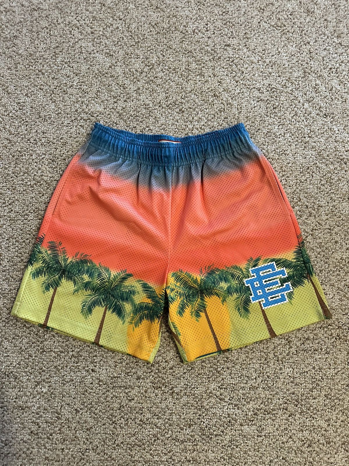 image of Eric Emanuel Sunset Shorts in Orange, Men's (Size 32)