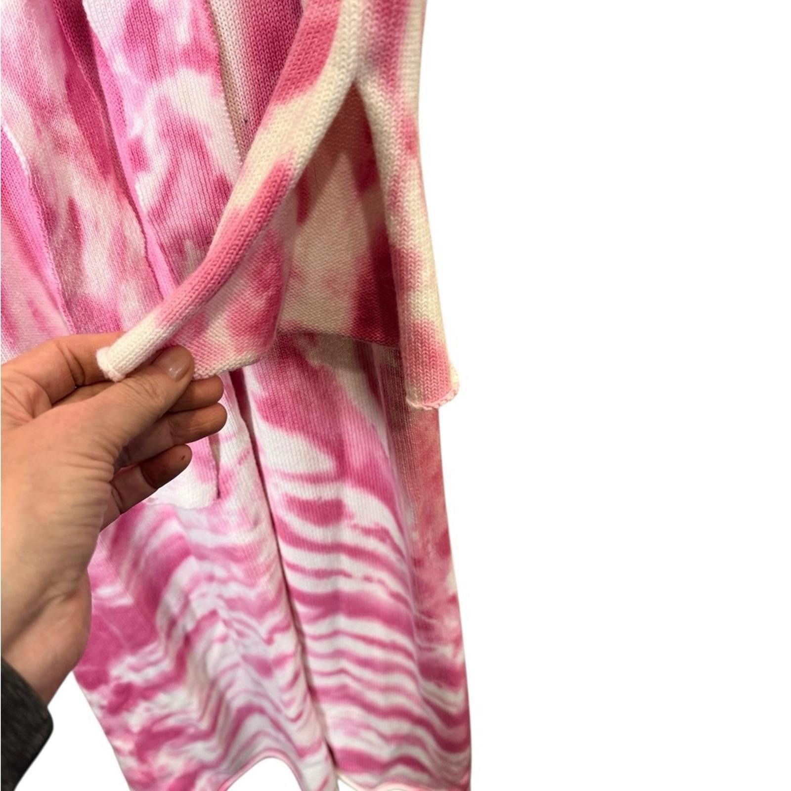 Other Ser.O.Ya Gloria Cardigan Full Length Pink Tie Dye sz S Size S / US 4 / IT 40 - 6 Thumbnail