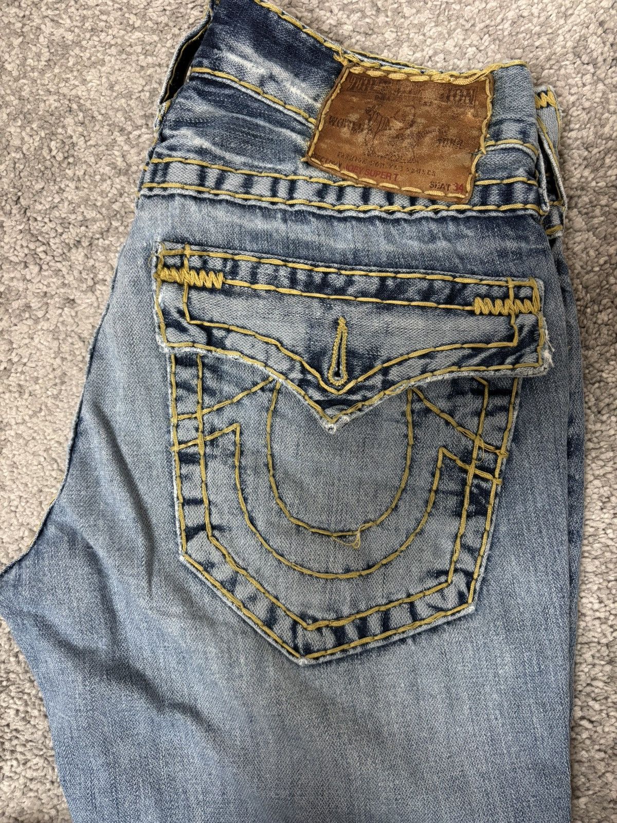 True Religion Japanese y2k archive style True Religion Flared Denim Jeans Size US 28 / EU 44 - 5 Thumbnail