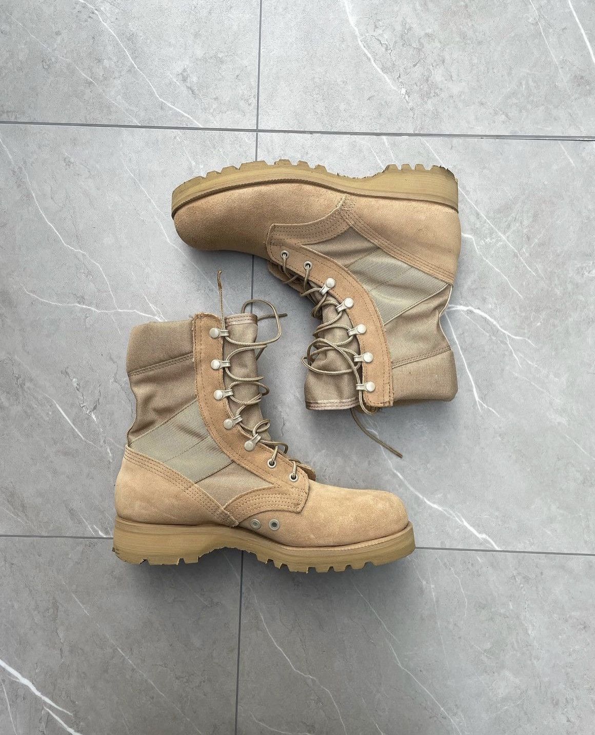 Vintage Vintage Military Tan Desert Boots Size US 10.5 / EU 43-44 - 4 Thumbnail