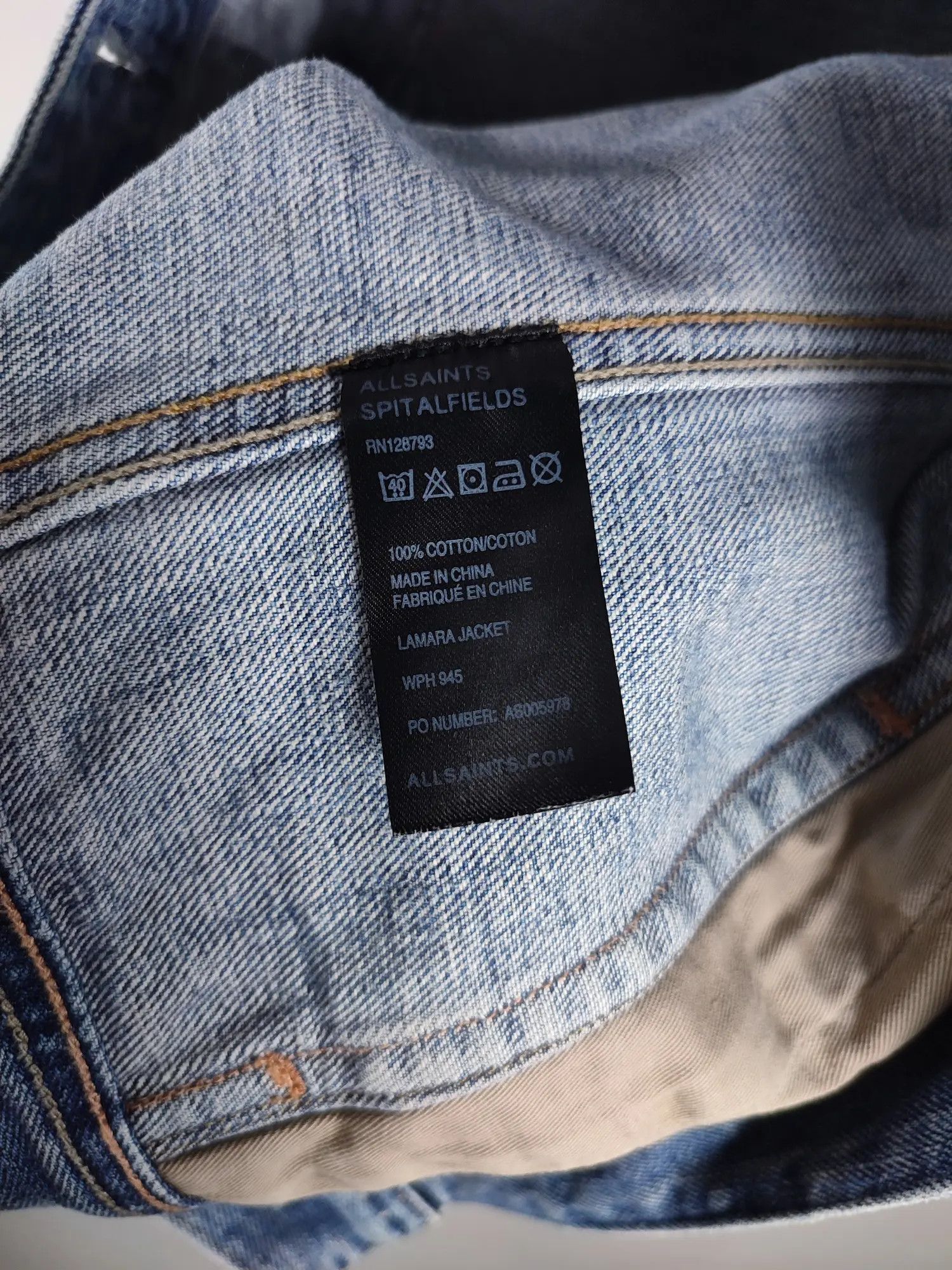 Allsaints × Japanese Brand Allsaints Lamara Distressed Denim Selvedge Slim Jacket Size M / US 6-8 / IT 42-44 - 14 Thumbnail