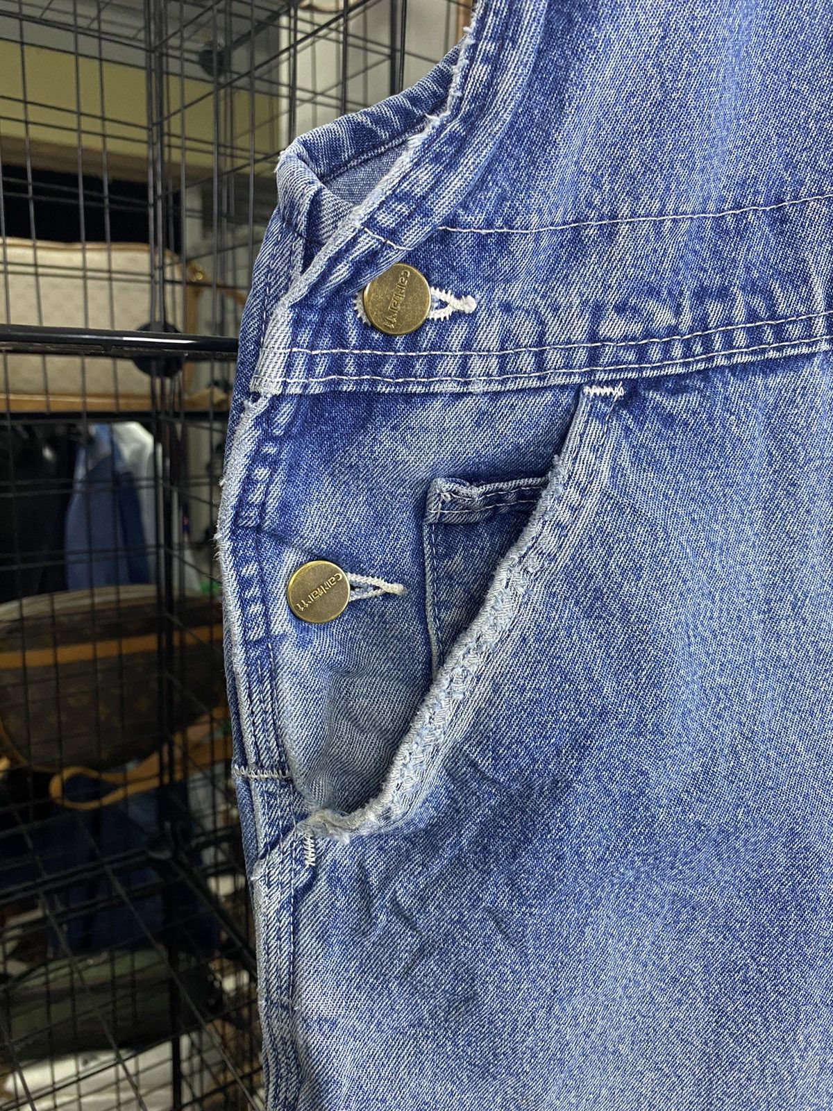 Carhartt × Carhartt Wip × Vintage Vintage Carhartt Distress Jumpsuit Size US 42 / EU 58 - 5 Thumbnail