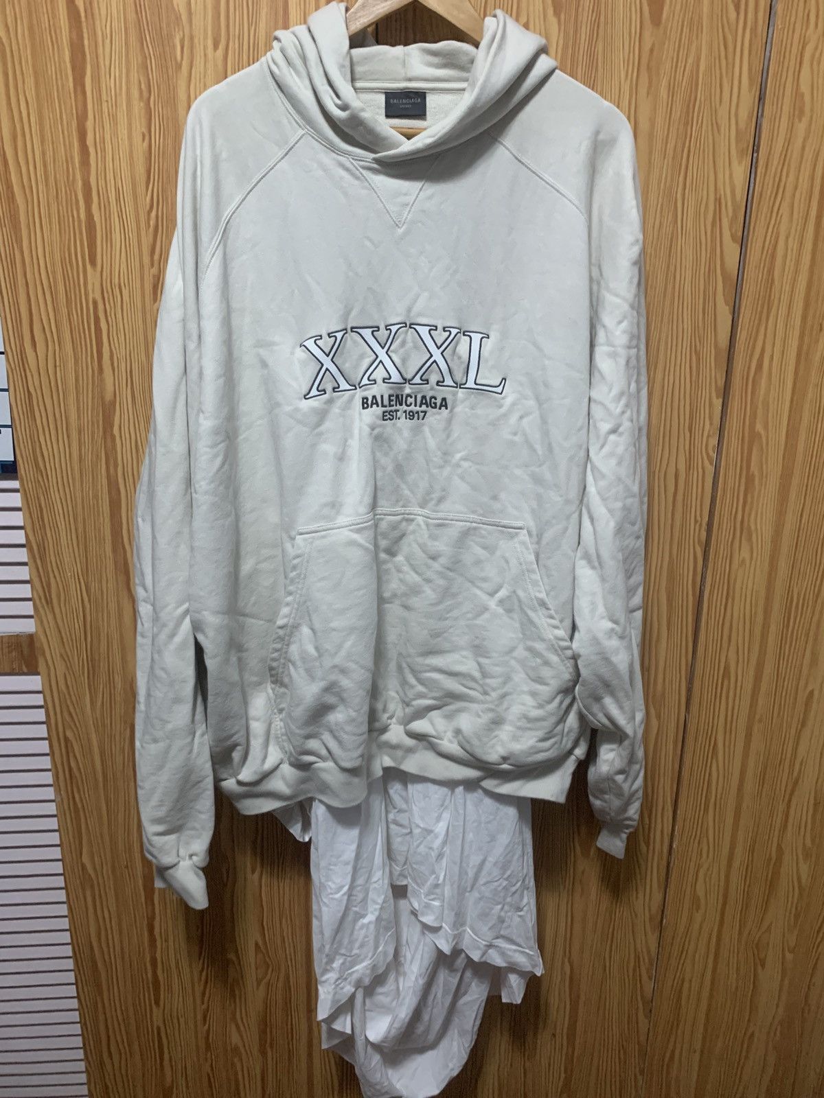 Balenciaga xxxl patched hoodie 360
