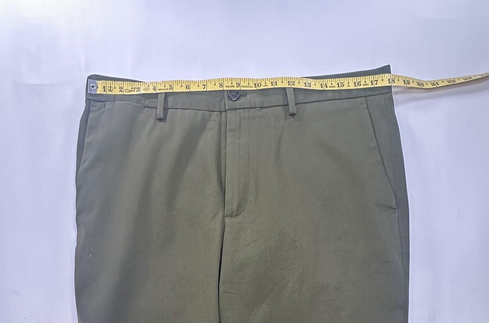 Banana Republic Banana Republic Straight Flat Cotton Chinos Green Mens 34/34 Size US 34 / EU 50 - 3 Thumbnail