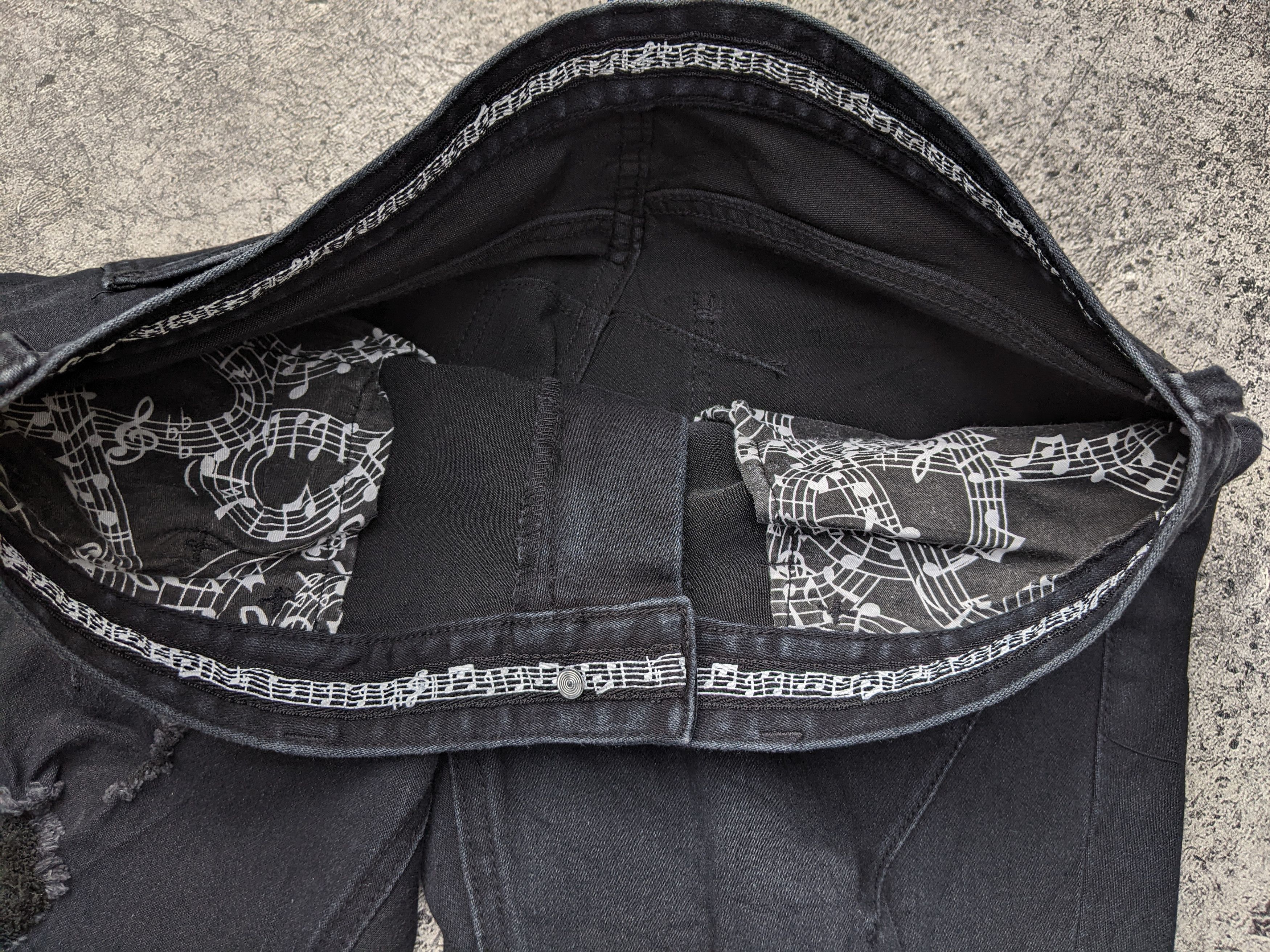 Number (N)ine Distressed Skinny Iconic Logo Size US 28 / EU 44 - 5 Thumbnail