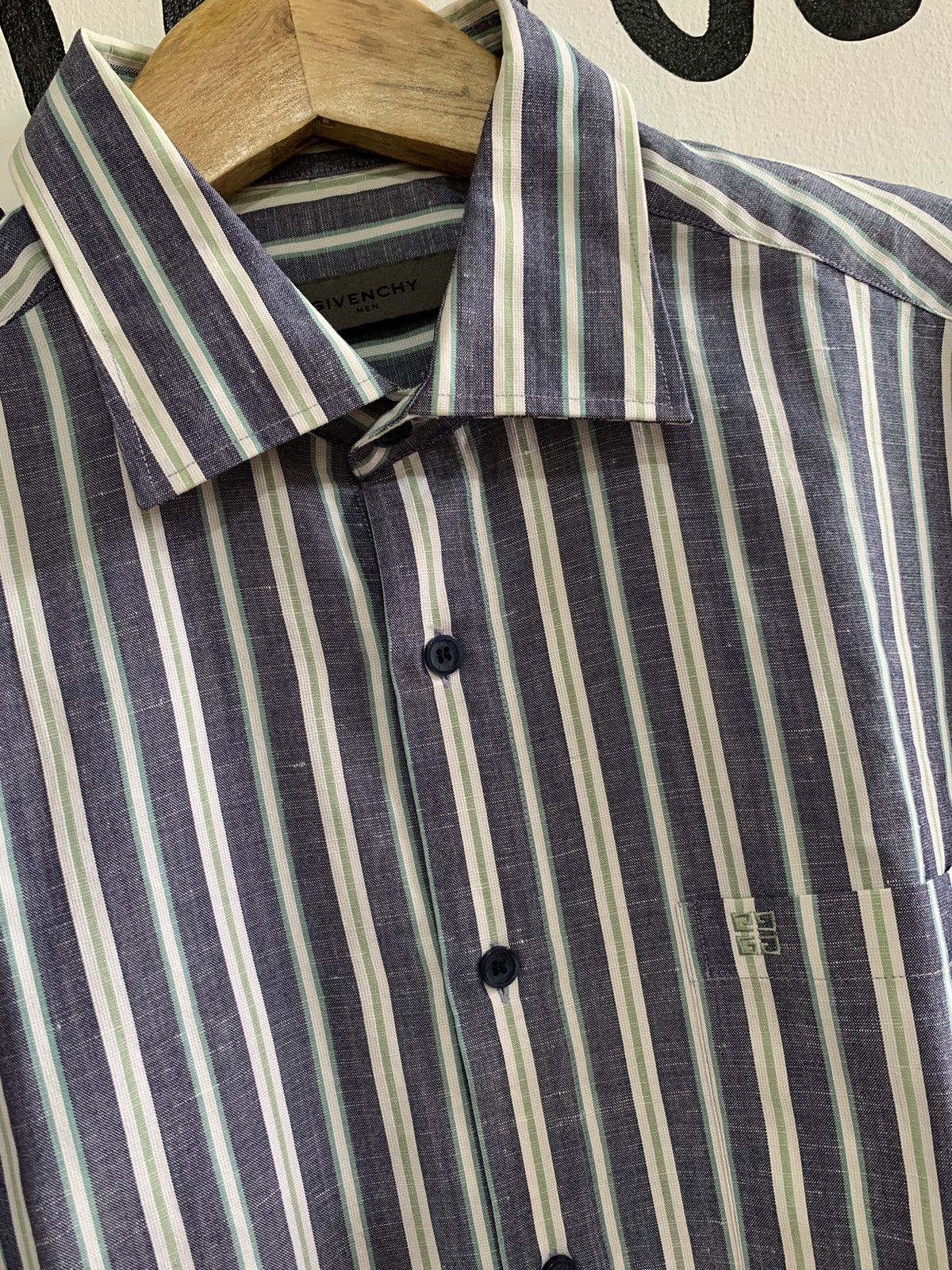 Givenchy Vintage Givenchy striped button up shirt Size US M / EU 48-50 / 2 - 3 Thumbnail