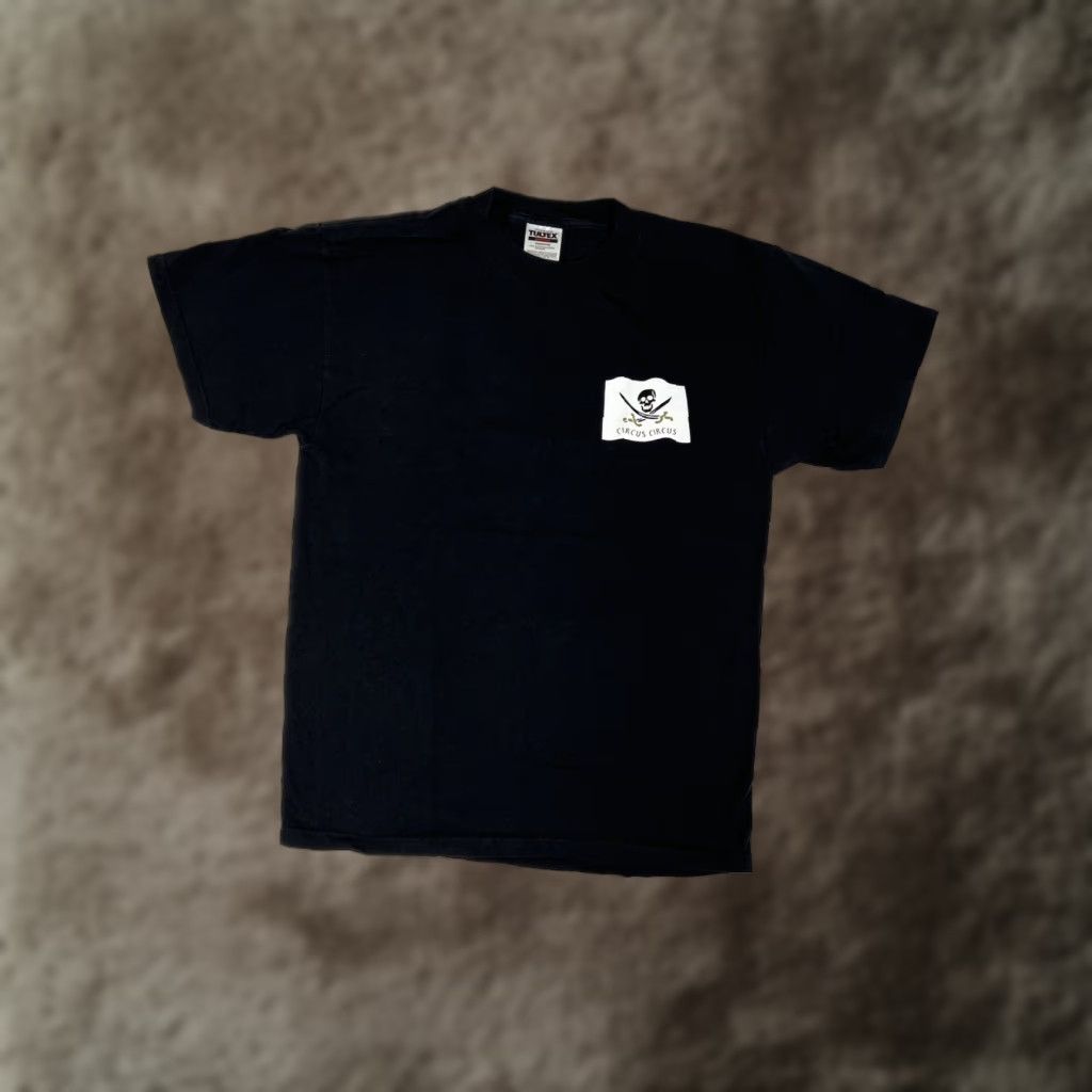 Tultex VINTAGE Circus Circus Casino T-Shirt Tultex Size L Black 90s Mens Short Sleeve Crew Neck Cotton Treasure Hunt Las Vegas Size US L / EU 52-54 / 3 - 1 Thumbnail