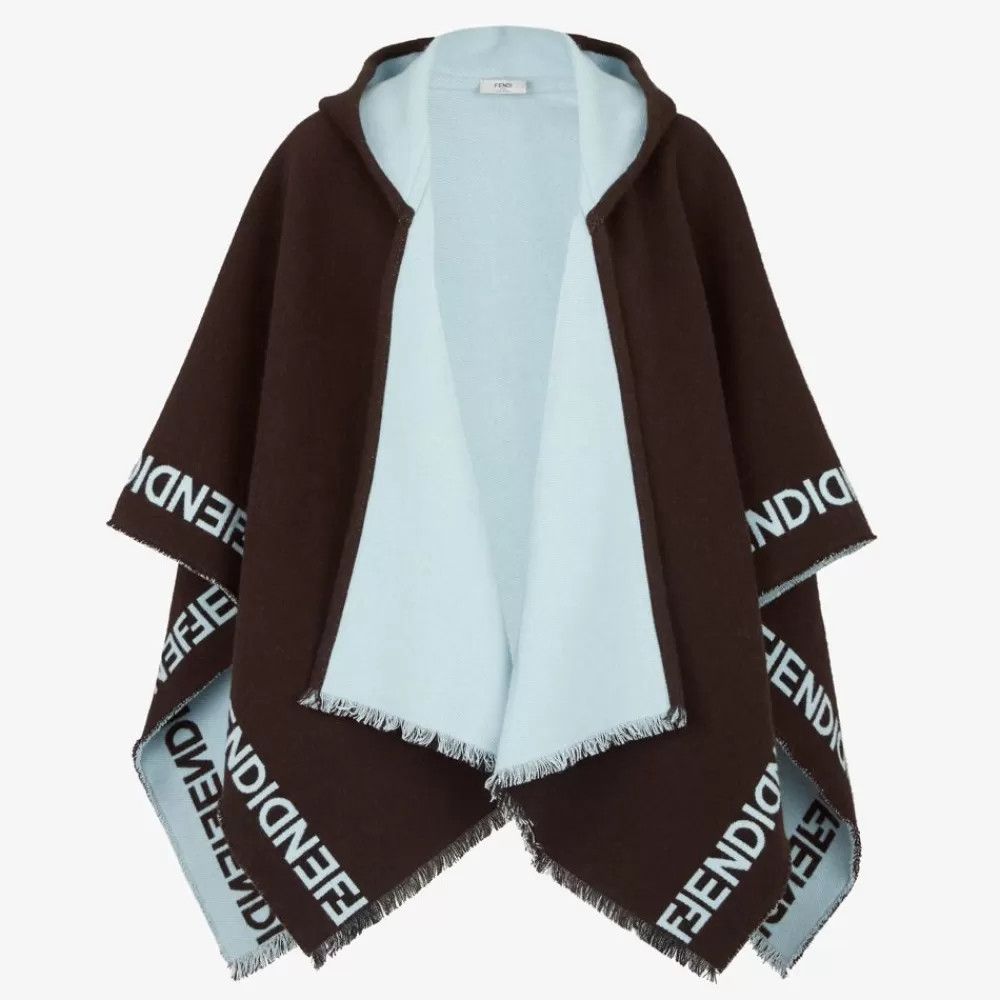 Fendi o1loc1c0824 Size: OS / Poncho in Dark Brown Size S / US 4 / IT 40 - 1 Thumbnail