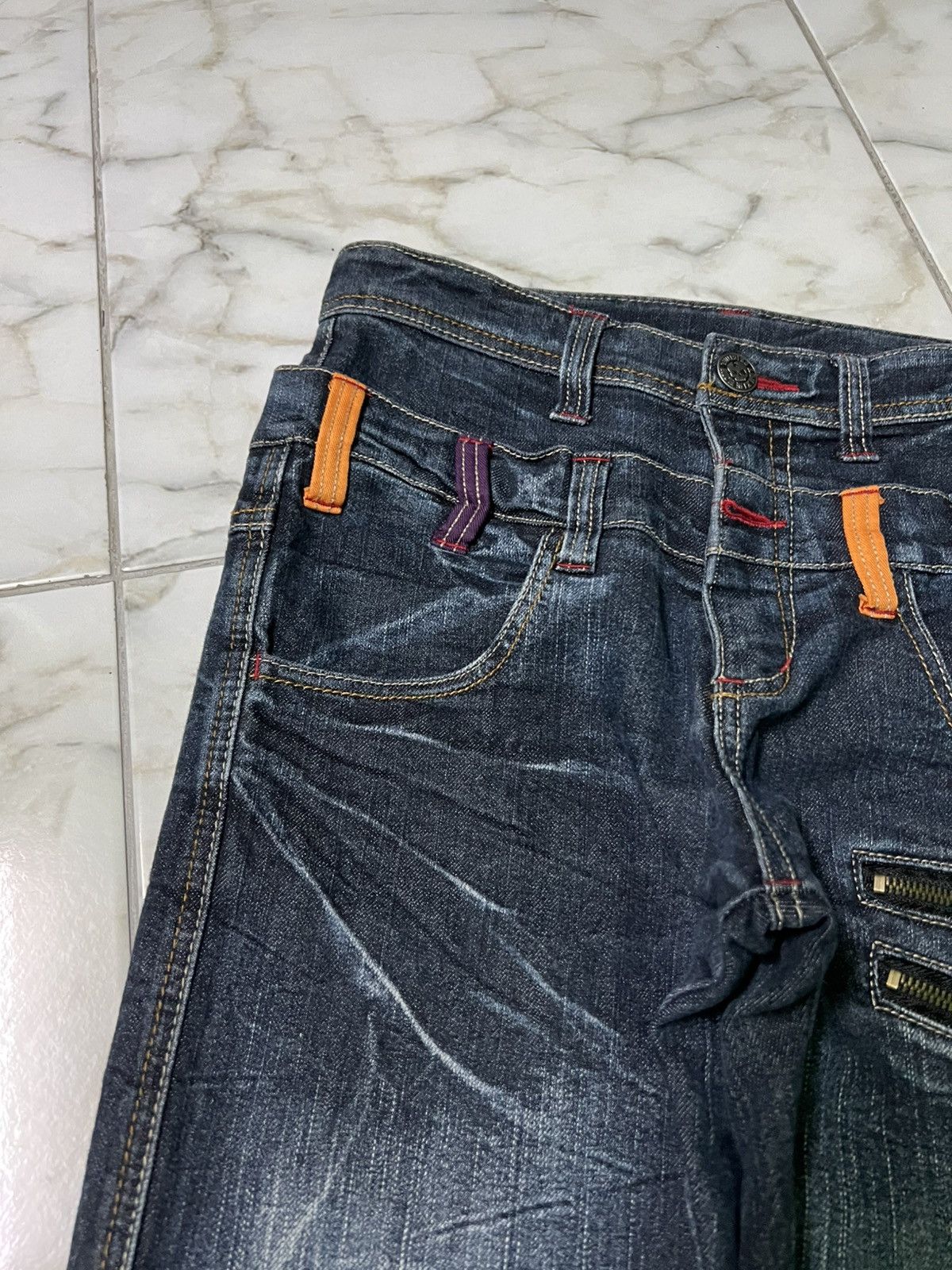 If Six Was Nine × Japanese Brand × Vintage 💥Double Waist💥 90’s Double Focus Japanese Denim Washed Jean Size US 28 / EU 44 - 5 Thumbnail