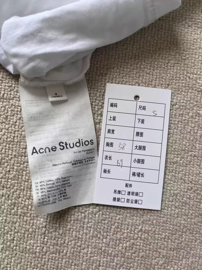 Acne Studios Acne Studios 1996 Series Letter Logo Aged Printed Crewneck Size US S / EU 44-46 / 1 - 5 Thumbnail