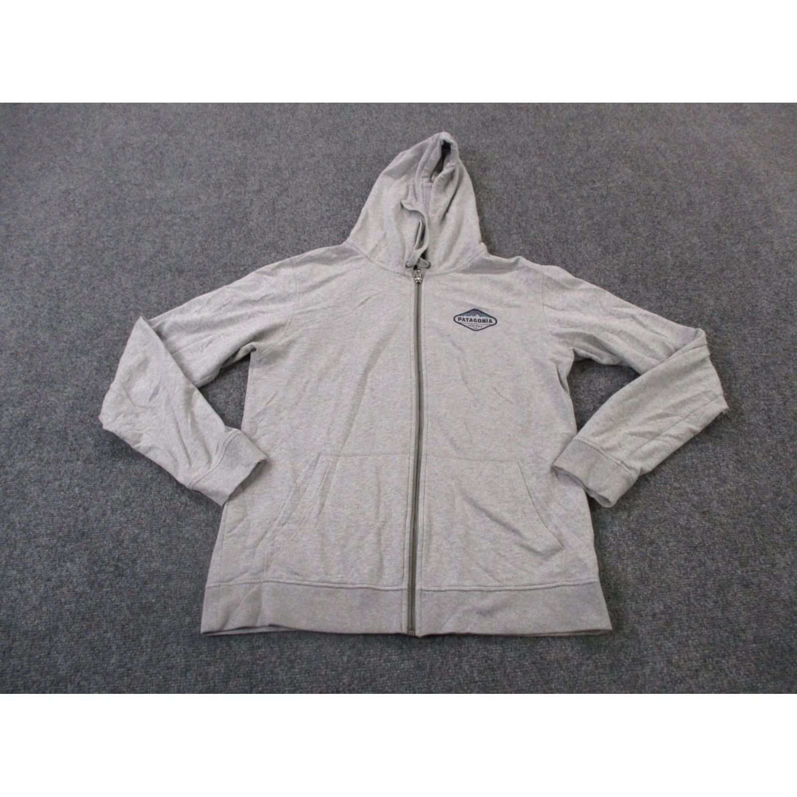 Patagonia Patagonia Jacket Mens M Gray Organic Cotton Hoodie Casual Lightweight Logo Vintage Size US M / EU 48-50 / 2 - 3 Thumbnail