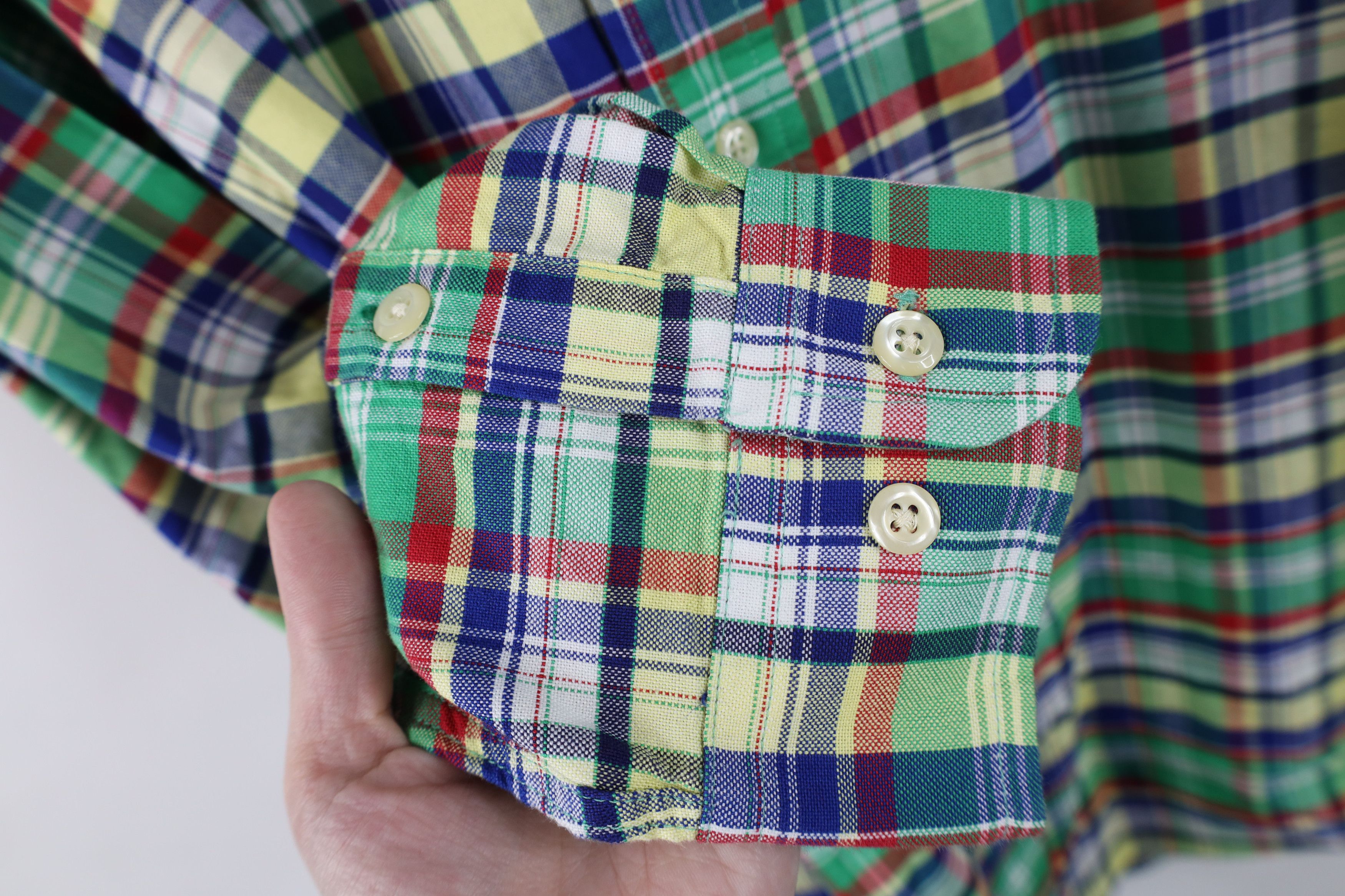 Tommy Hilfiger Vintage 90s Tommy Hilfiger Madras Plaid Button Down Shirt Size US M / EU 48-50 / 2 - 6 Thumbnail