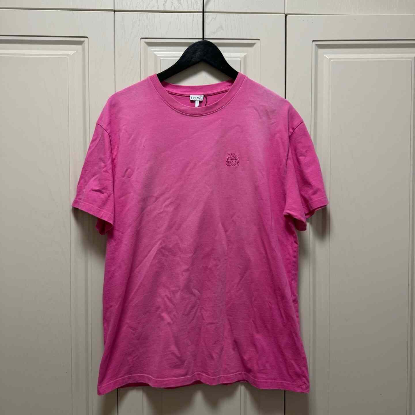 Loewe Loewe Gradient Rose Red Embroidered Logo Tee Size M / US 6-8 / IT 42-44 - 1 Thumbnail