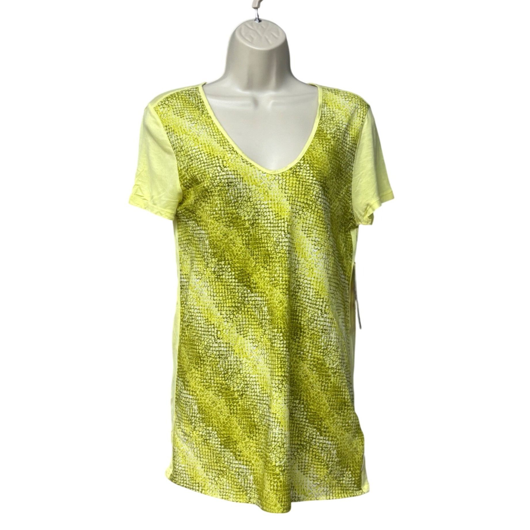 Calvin Klein Calvin Klein Jeans Women's Mixed Media Print Block Swing Te Size S / US 4 / IT 40 - 2 Thumbnail