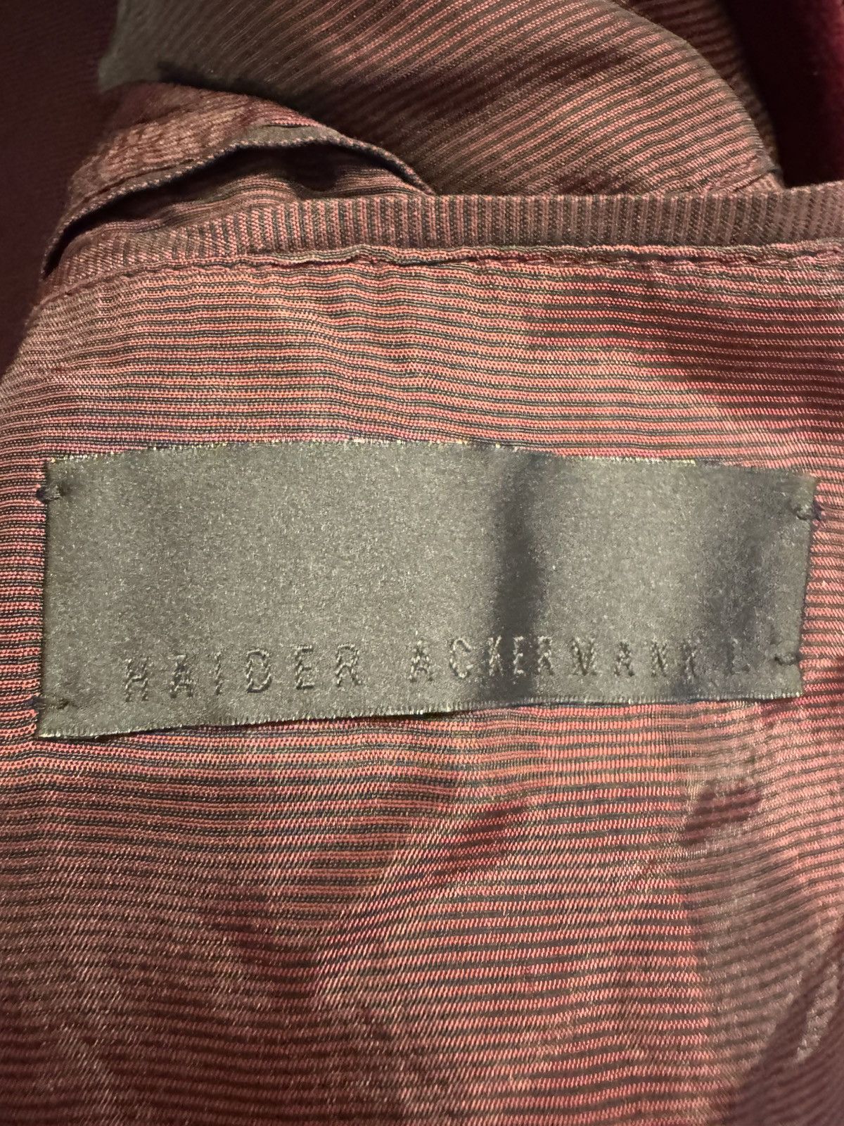 Haider Ackermann Haider Ackermann bordeaux velvet bomber Size US XL / EU 56 / 4 - 12 Thumbnail