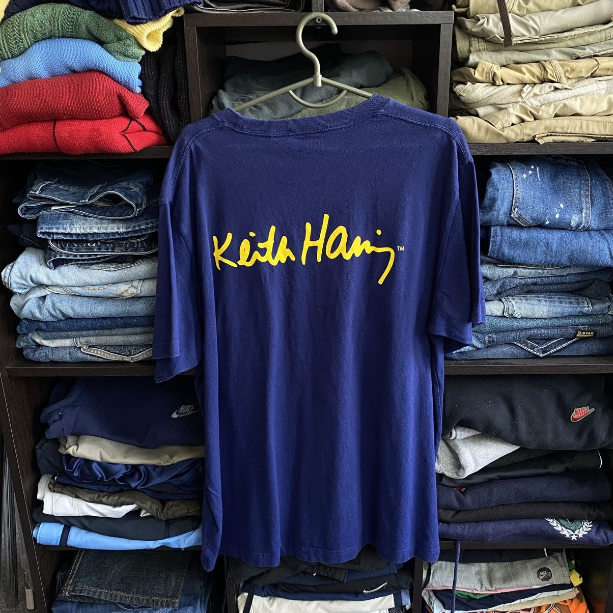 Keith Haring Designer Uniqlo x Keith Haring Big Logo y2k streetwear tee Size US XL / EU 56 / 4 - 1 Thumbnail