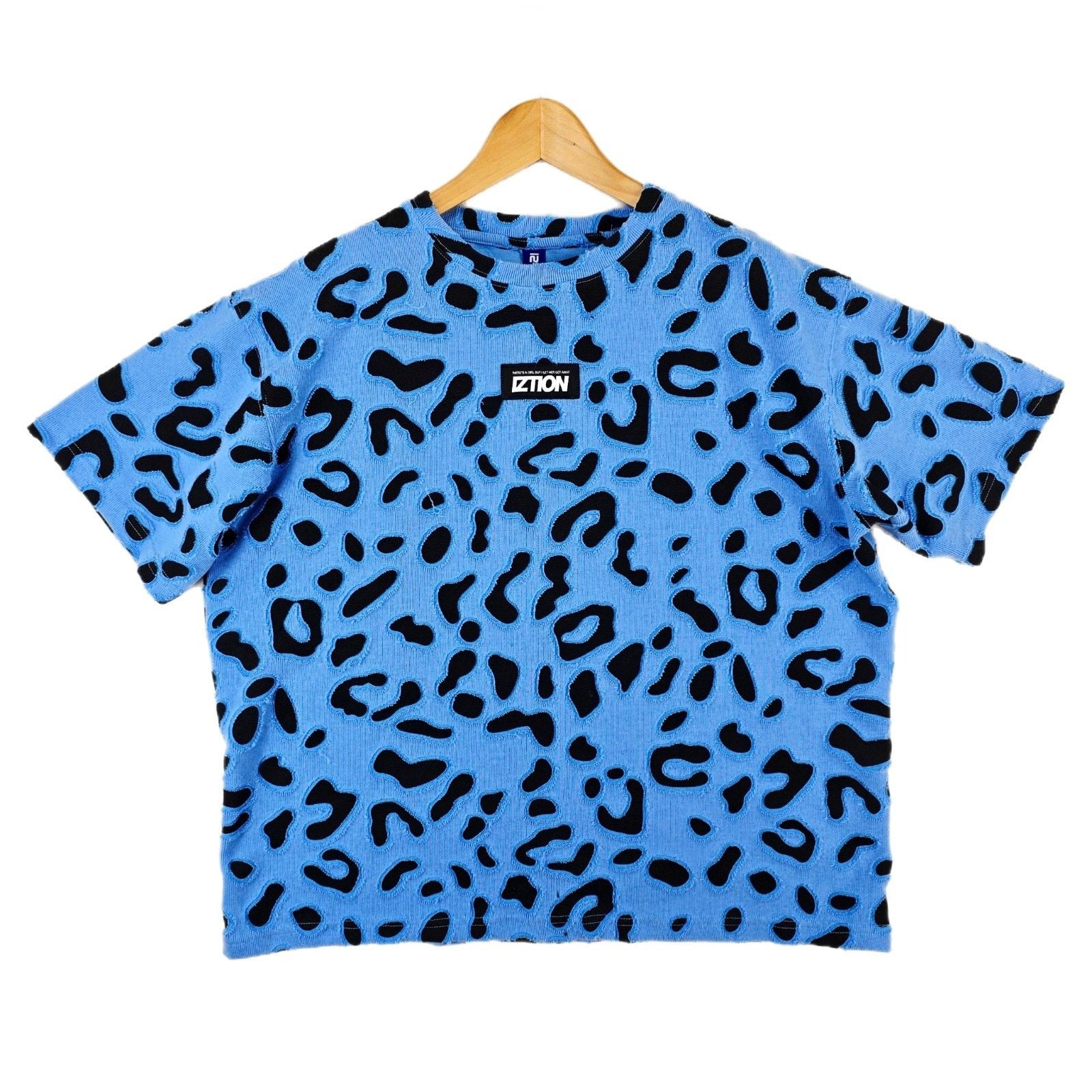 Other Bangboy X Iztion Boxy Shirt Mens Medium Blue Leopard Size US M / EU 48-50 / 2 - 1 Thumbnail