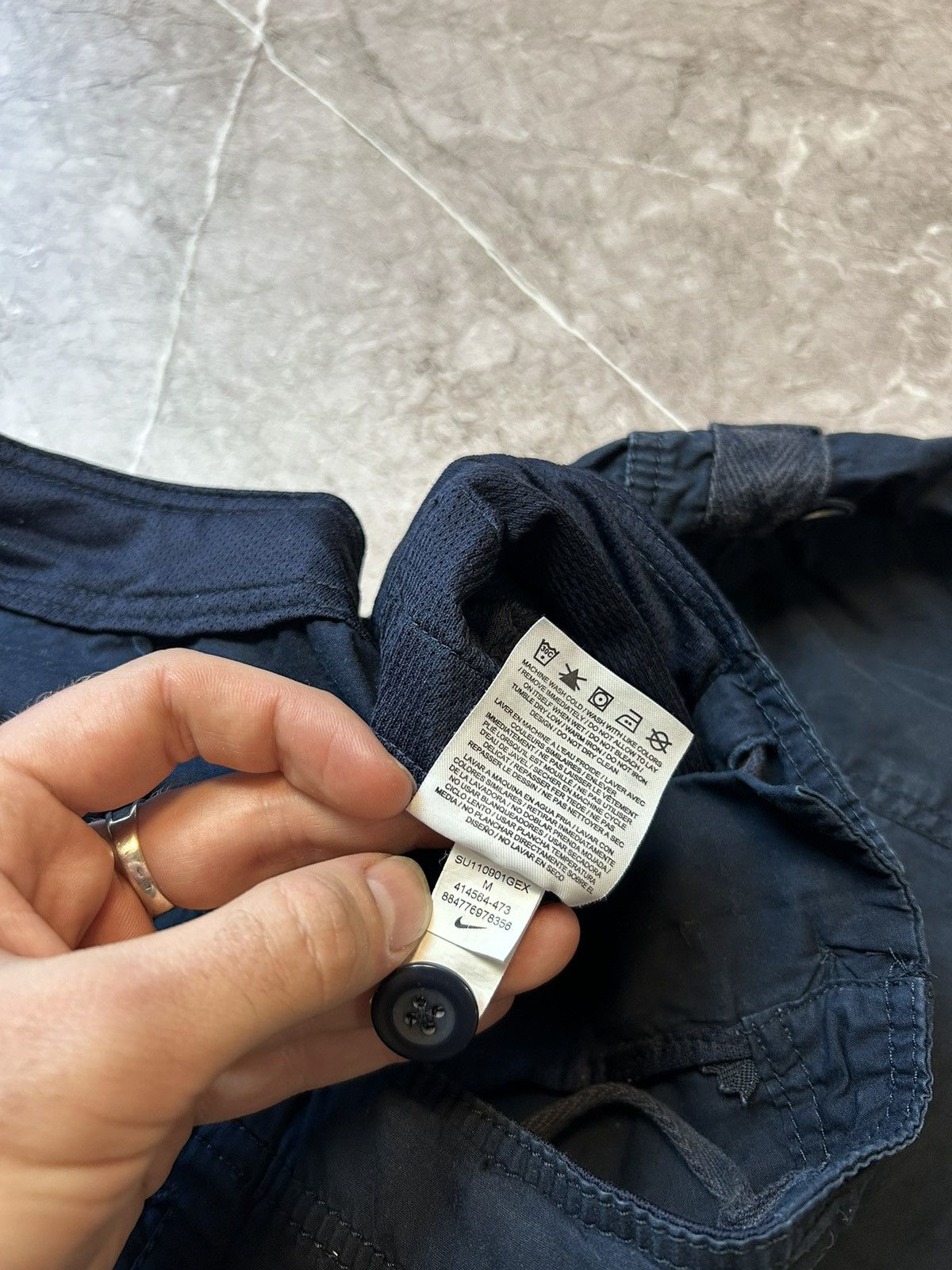 Nike × Vintage Mens Vintage Nike Cargo shorts streetwear y2k rare drill acg Size US 32 / EU 48 - 8 Thumbnail