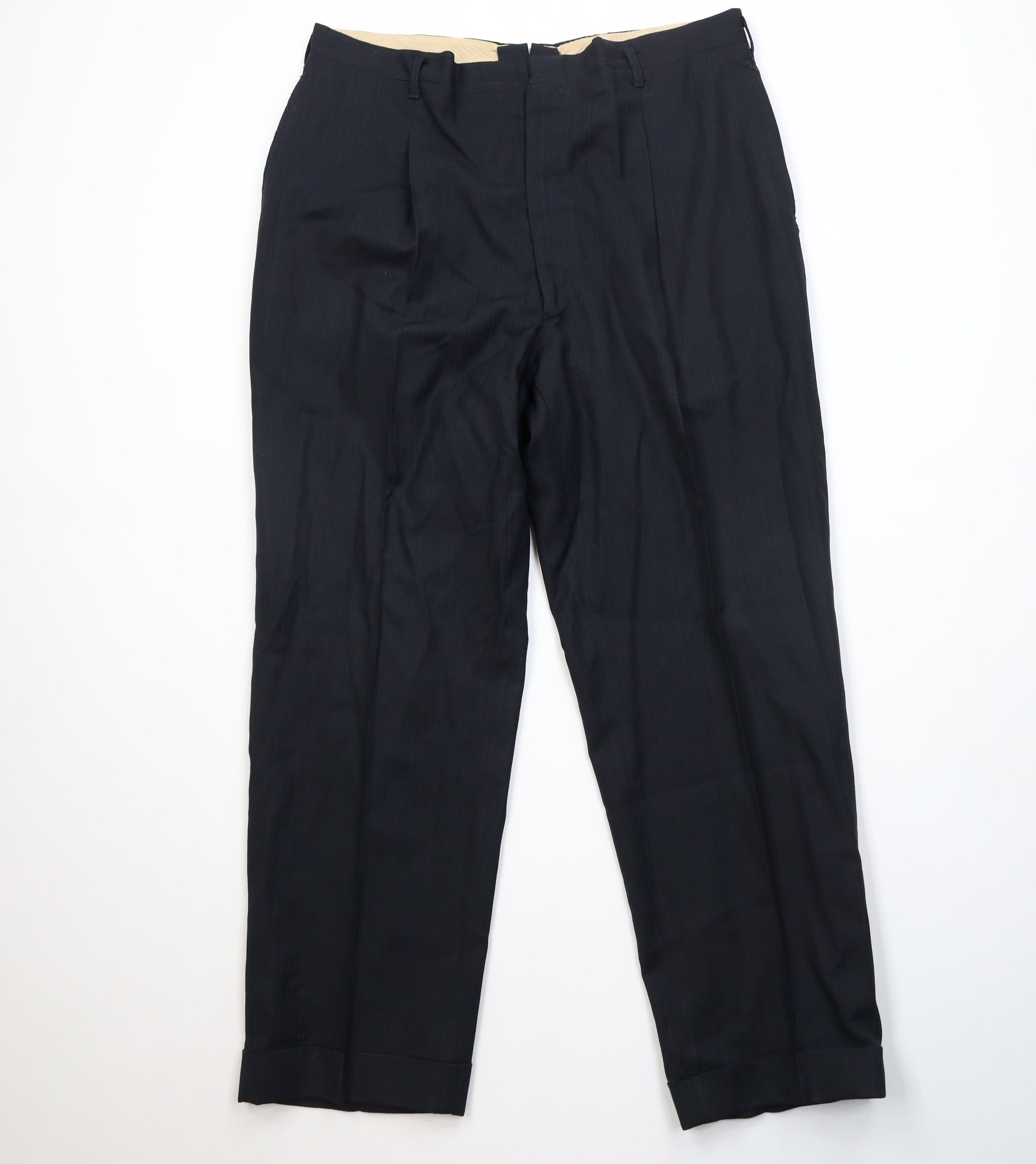 Vintage Vintage 50s Hollywood Regency Striped Chino Pants USA Size US 36 / EU 52 - 1 Thumbnail