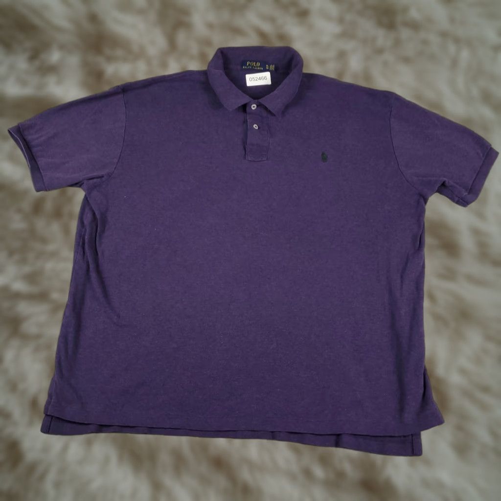 Ralph Lauren Ralph Lauren Polo Shirt Mens XL Purple Short Sleeve Cotton Button-Down Classic Size US XL / EU 56 / 4 - 1 Thumbnail