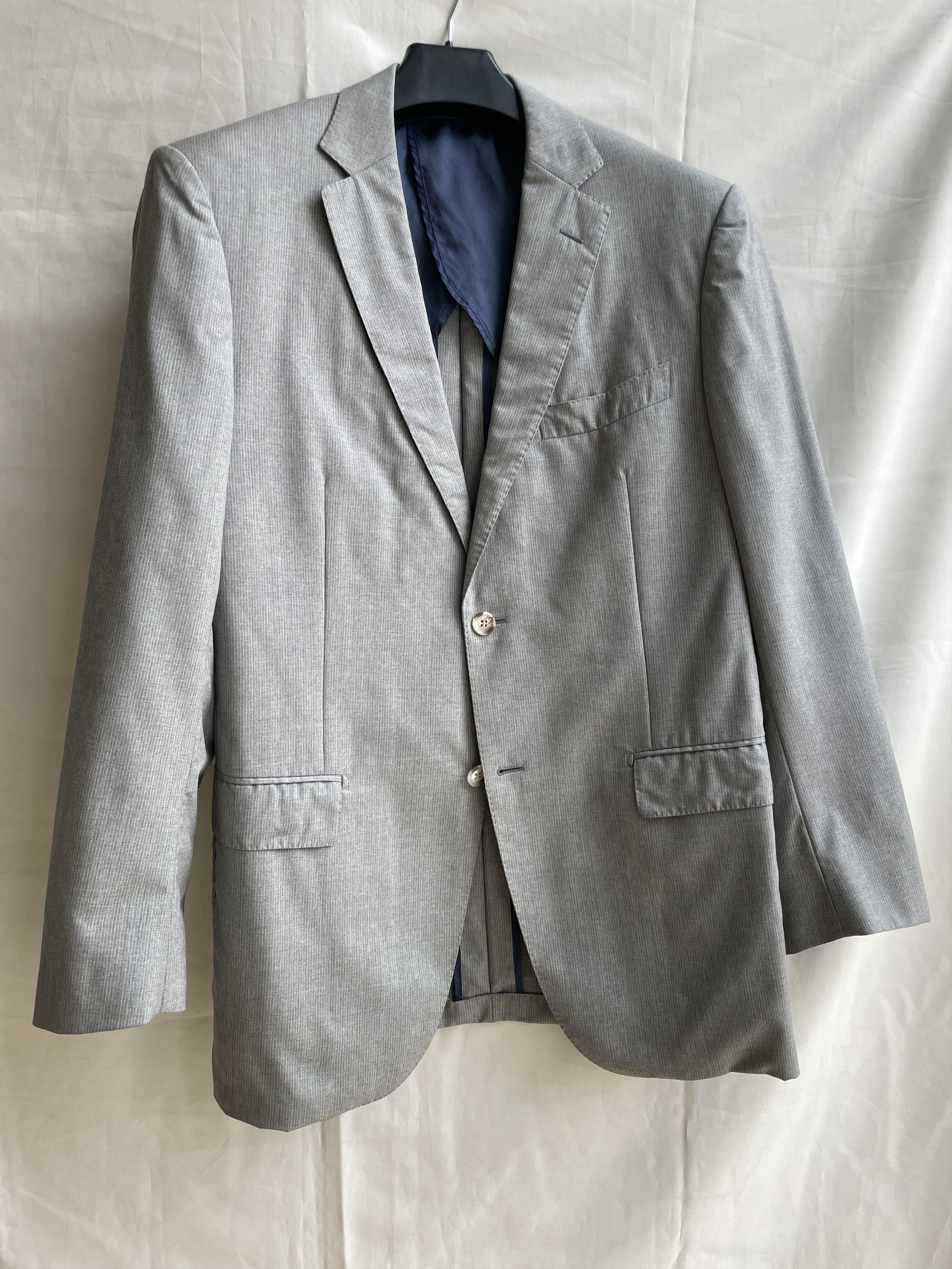 Suitsupply Suitsupply Unlined Pinstripe Gray Wool Blazer Size 42R - 1 Thumbnail