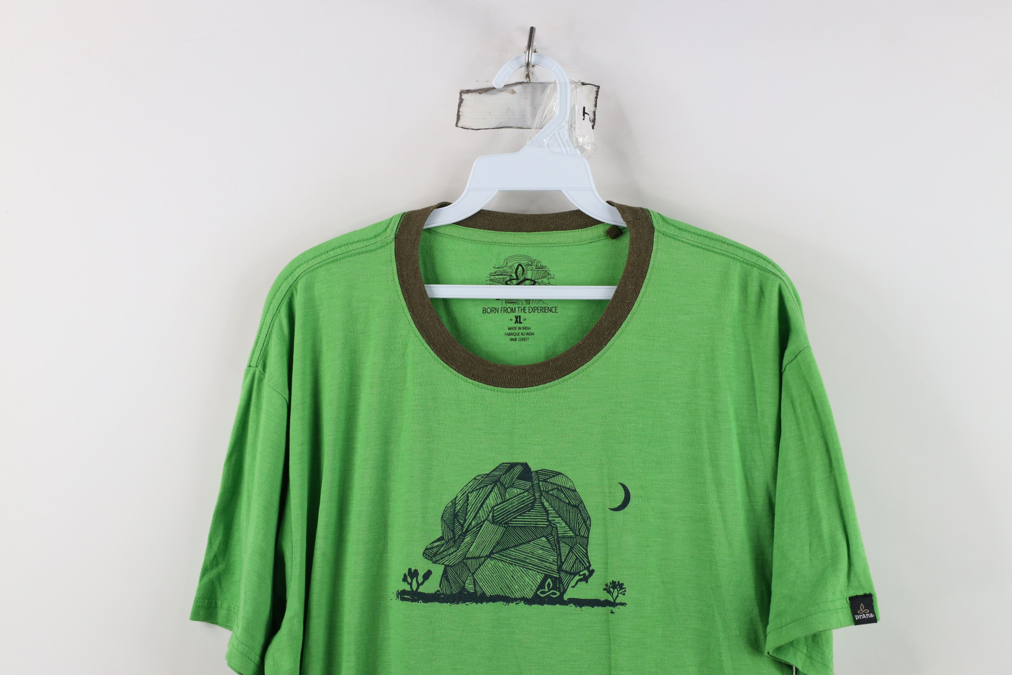 Prana prAna Breathe Spell Rock Climbing Knit Short Sleeve T-Shirt Size US XL / EU 56 / 4 - 2 Thumbnail