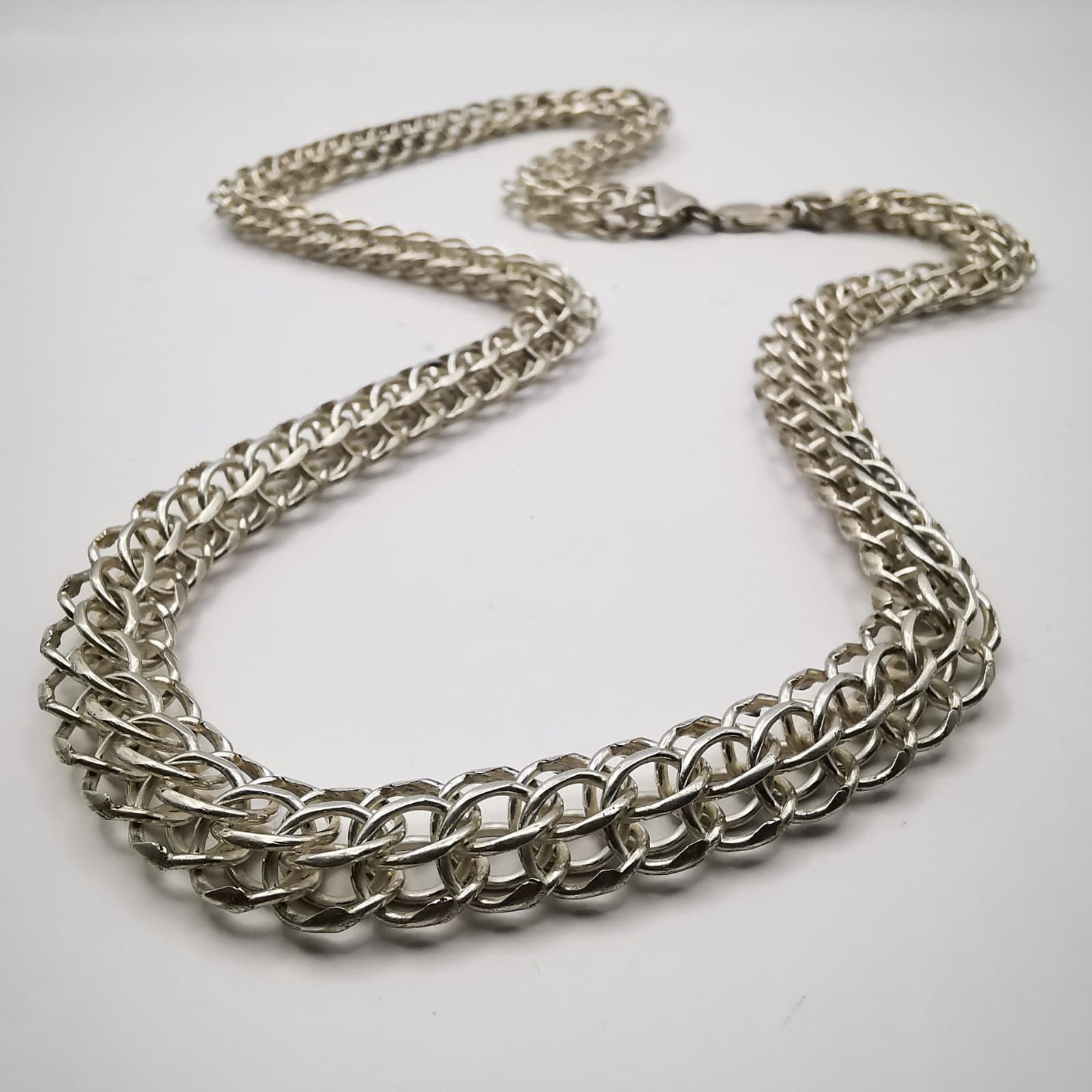 New Statement Mens 925 Sterling Silver Jewelry Chain 80 g