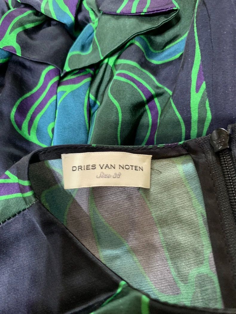 Dries Van Noten Dries Van Noten size:38 Dark green printed long-sleeved to Size M / US 6-8 / IT 42-44 - 5 Thumbnail