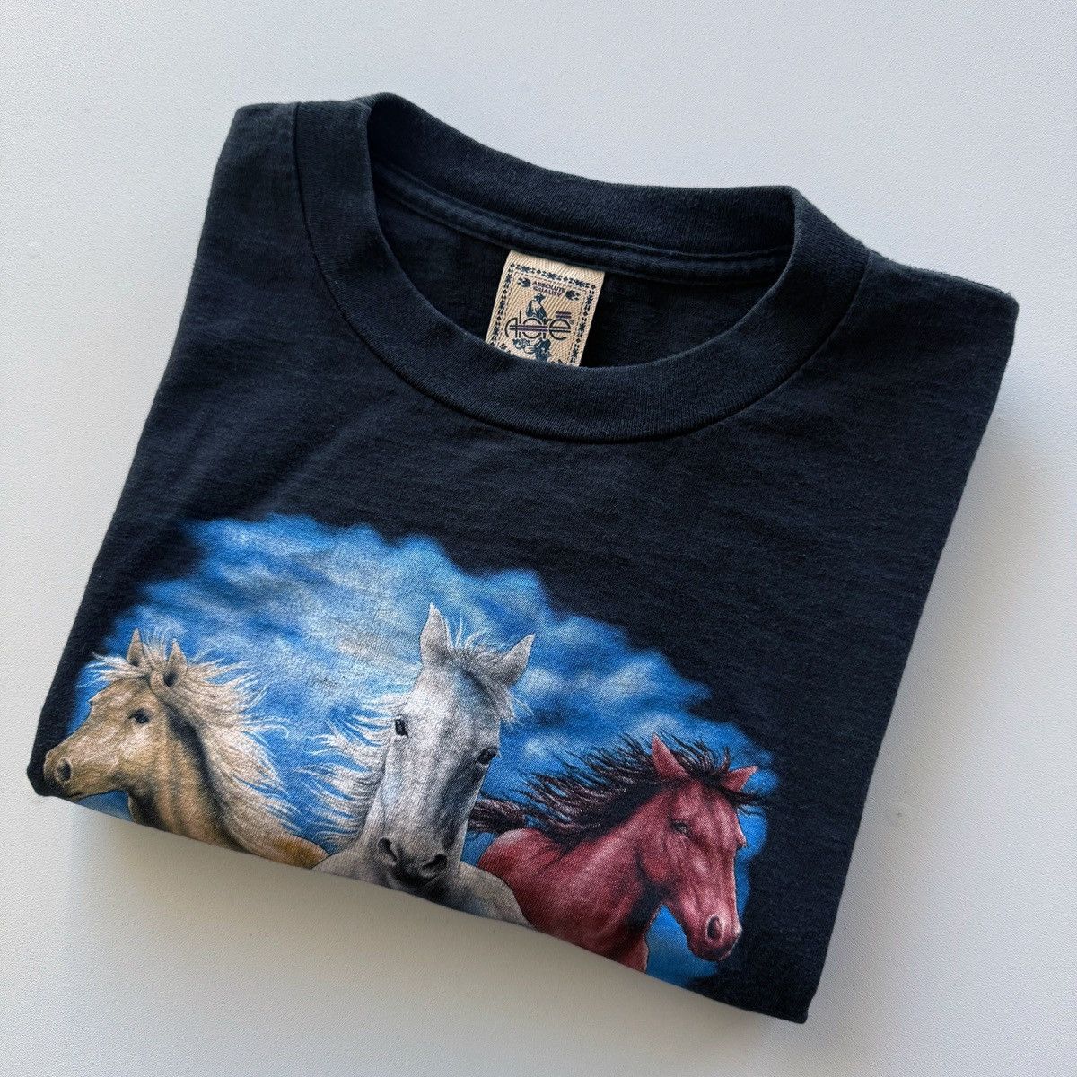 Vintage 2000 Vintage Y2K Spirit Of The Wild Horses Stallions Tee Size US XL / EU 56 / 4 - 8 Thumbnail