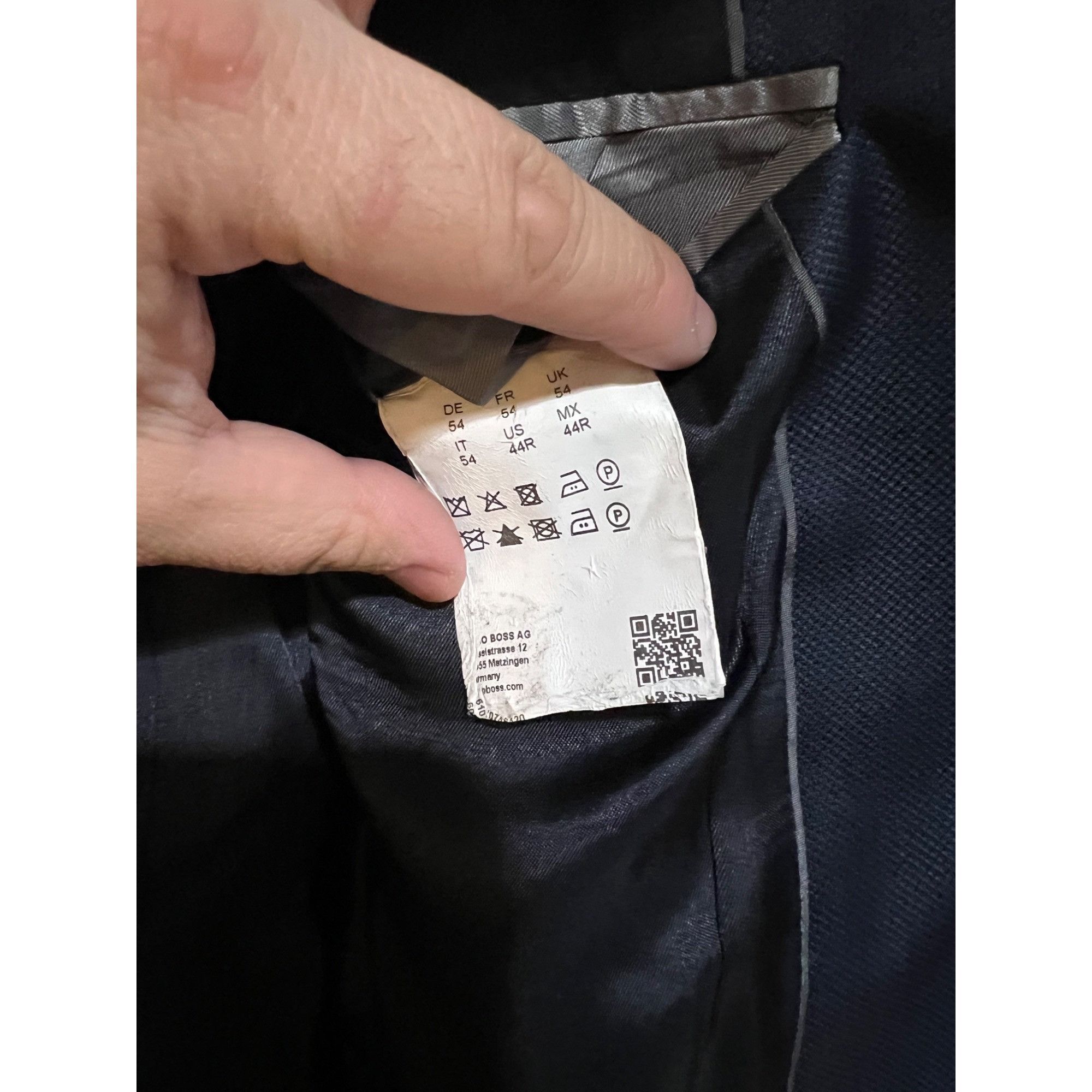 Hugo Boss Hugo Boss Blue Blazer Sport Coat - Size 44R Size 44R - 4 Thumbnail