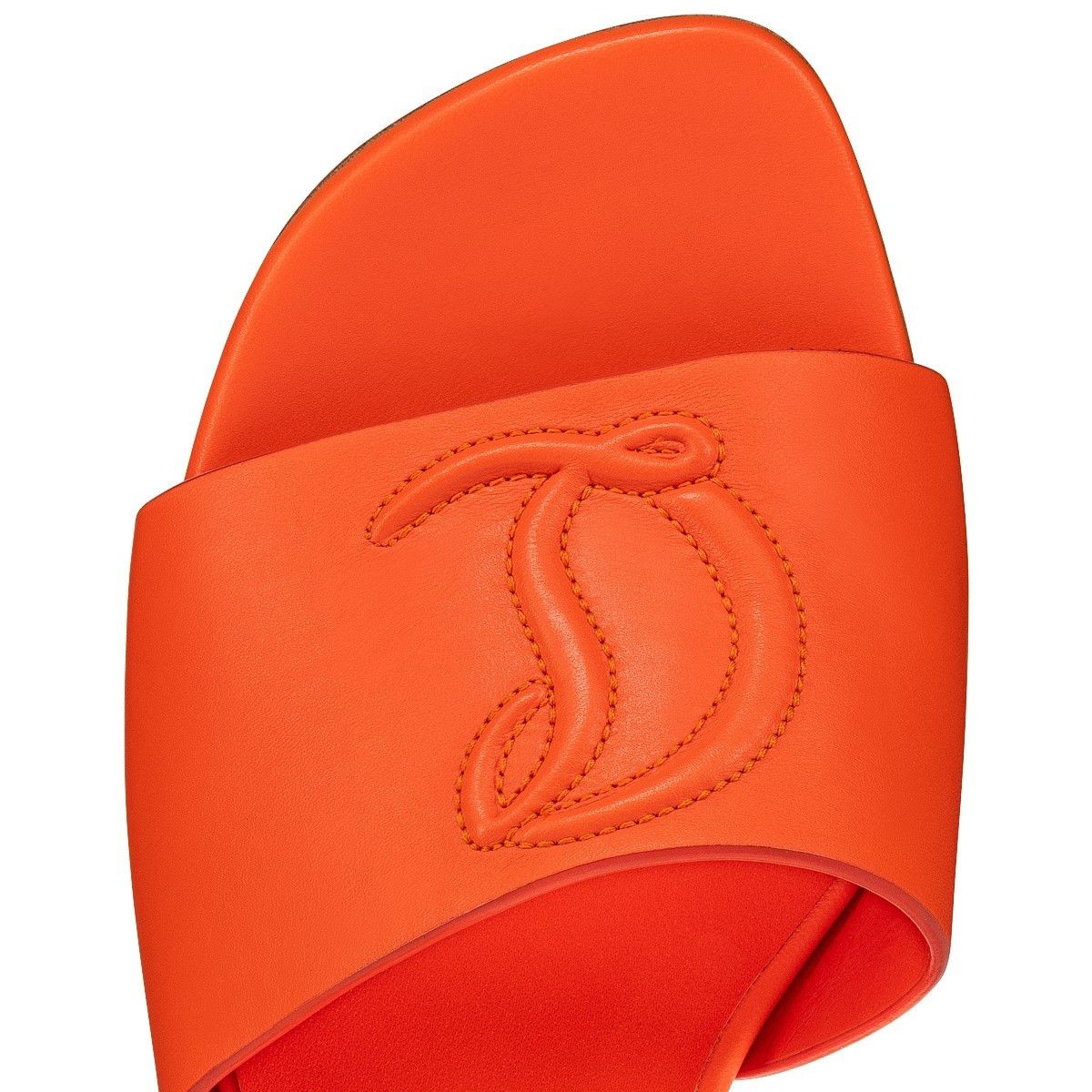 Christian Louboutin o1s1wg110225 Mules in Orange Size US 9 / IT 39 - 3 Thumbnail