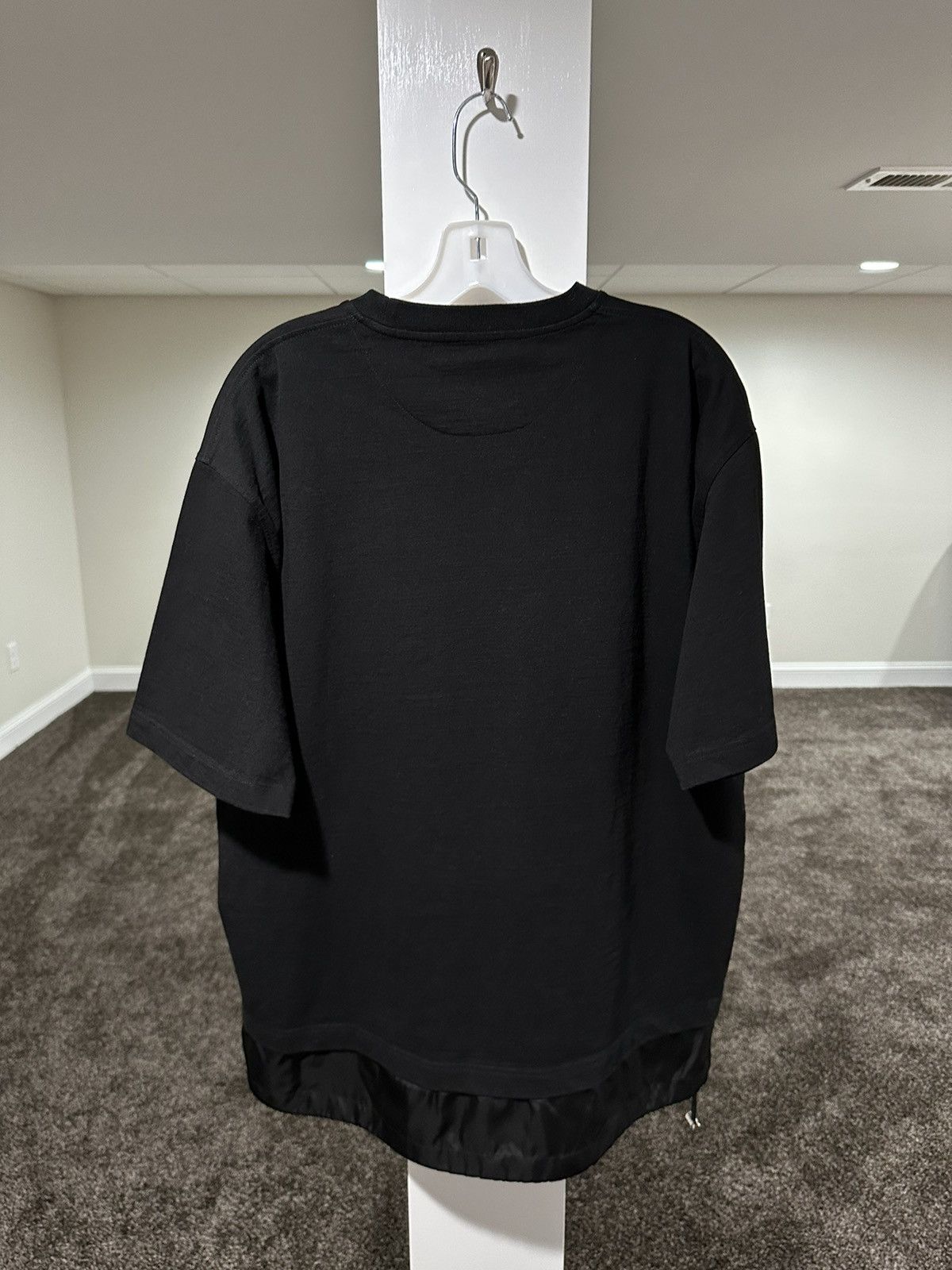 Prada Prada Jersey & Re-Nylon Logo Black T-Shirt Size US XL / EU 56 / 4 - 2 Thumbnail
