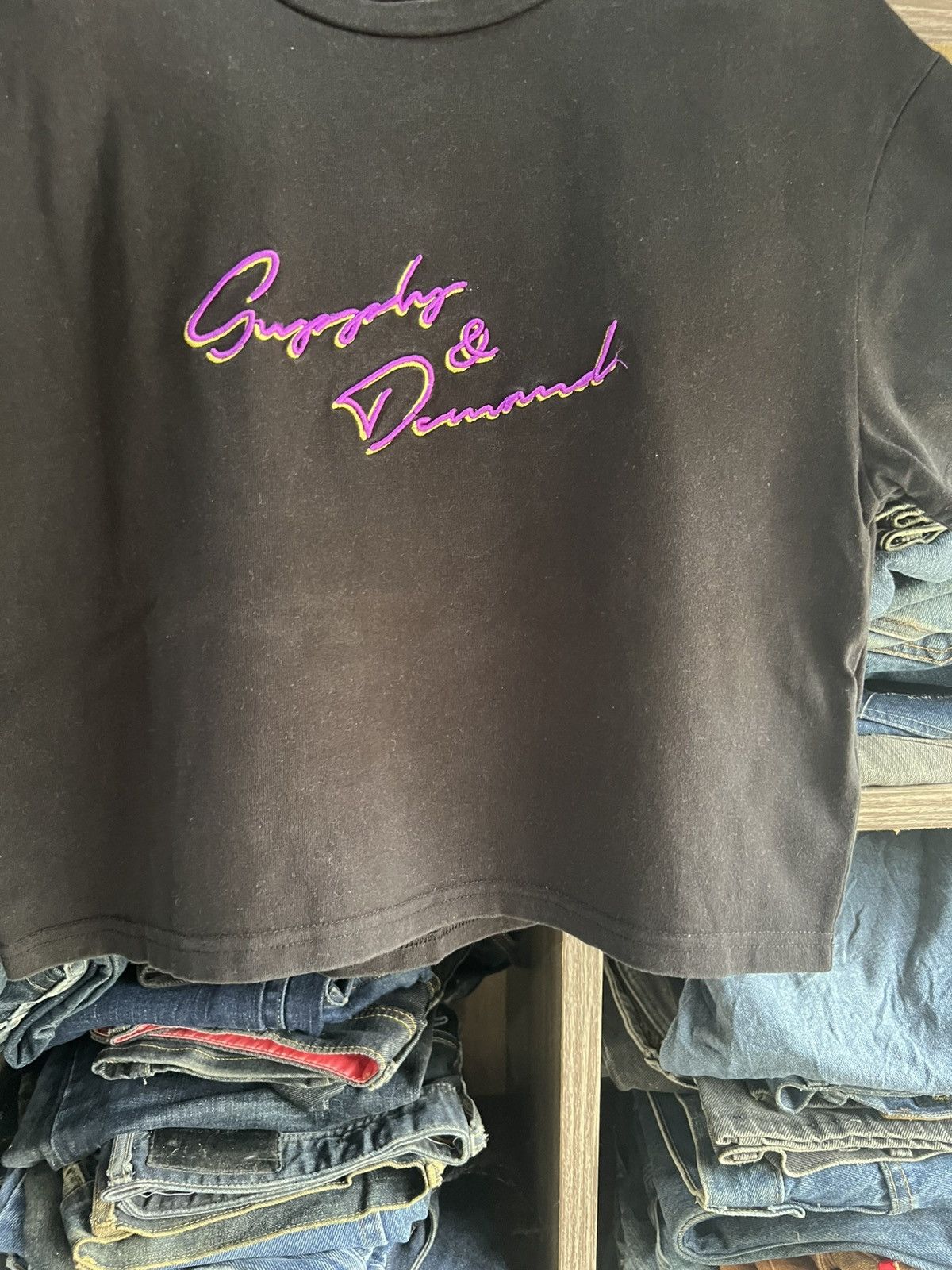 Supply & Demand 🔥Supply & Diamond Embroidery Logo Cropped Tee Size M / US 6-8 / IT 42-44 - 7 Thumbnail