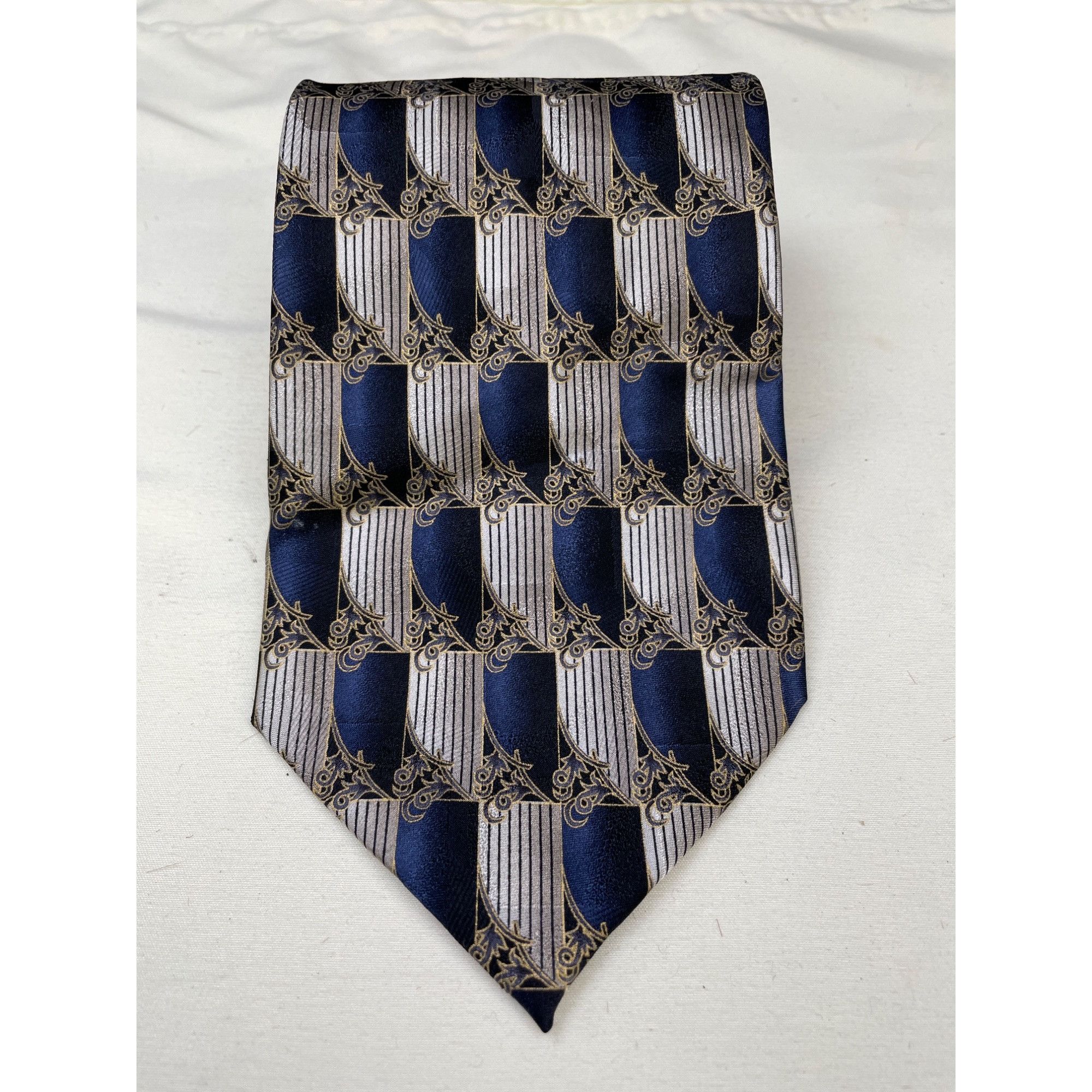 Other Valerio Gerati Men's Blue Muti 100% Pue Silk Necktie 58" x 4 Size ONE SIZE - 1 Thumbnail