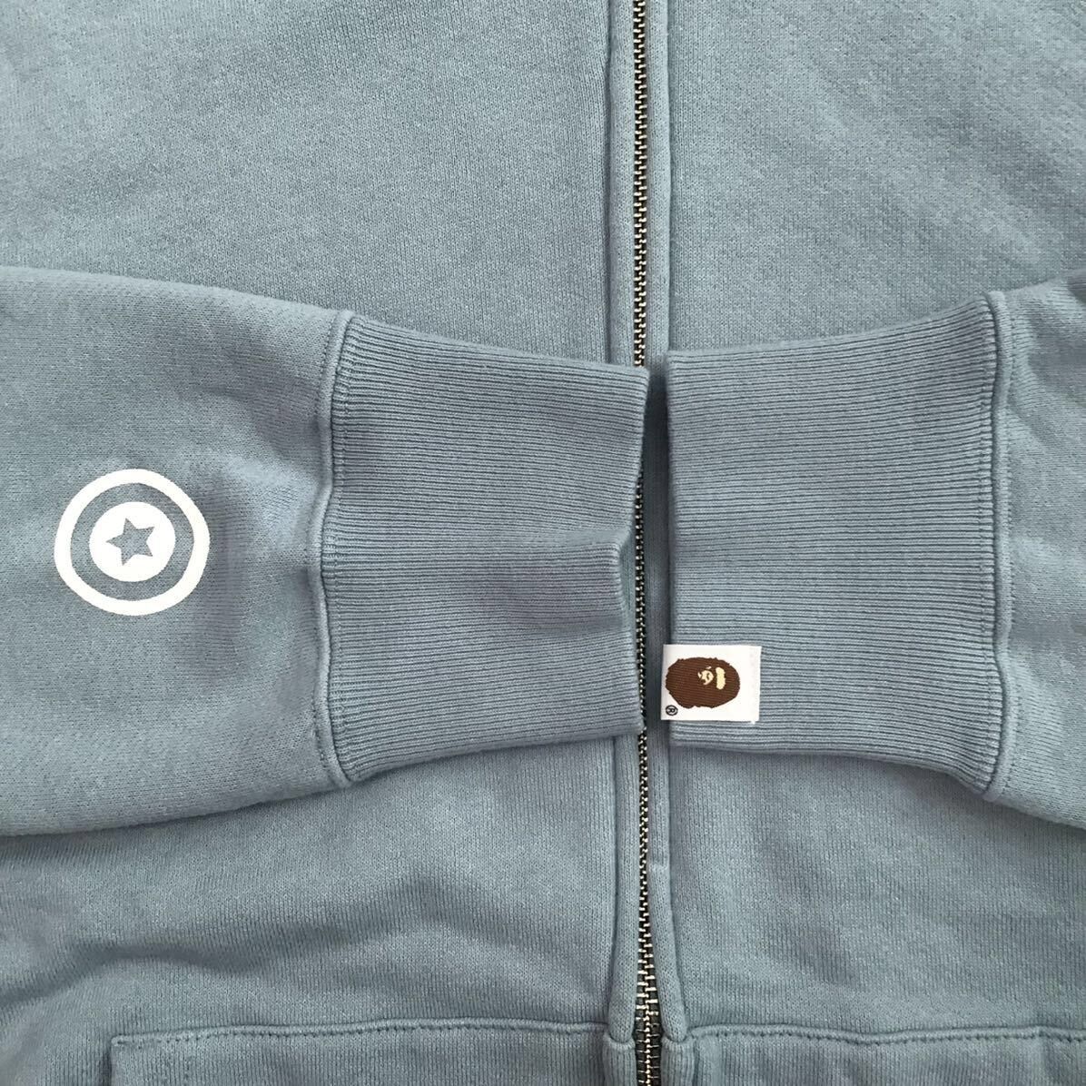 Bape BAPE Shark full zip hoodie light blue a bathing ape Size US L / EU 52-54 / 3 - 6 Thumbnail
