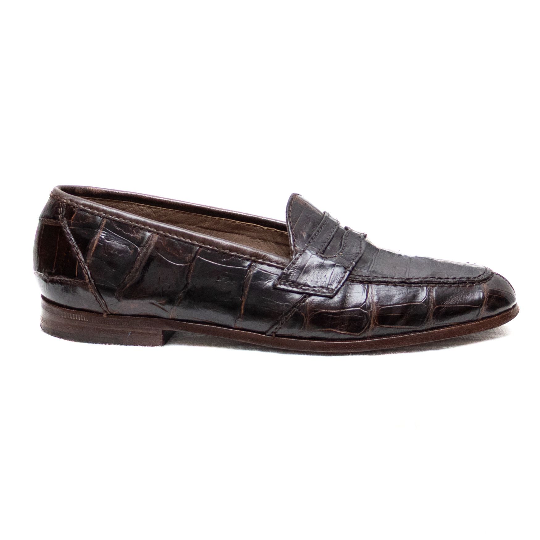 Bruno Magli Bruno Magli Genuine Brown Crocodile Loafers – Size 10.5 M Size US 10.5 / EU 43-44 - 3 Thumbnail