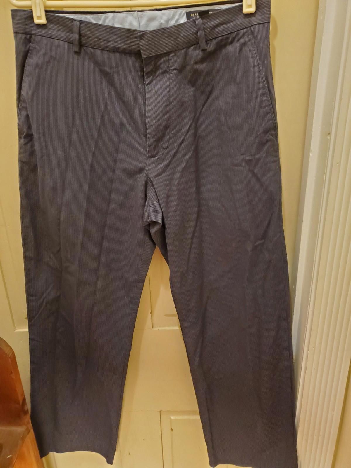 Banana Republic Banana Republic Dress Chino Pants Mens 33x30 Black FlatFront Size US 33 - 1 Thumbnail