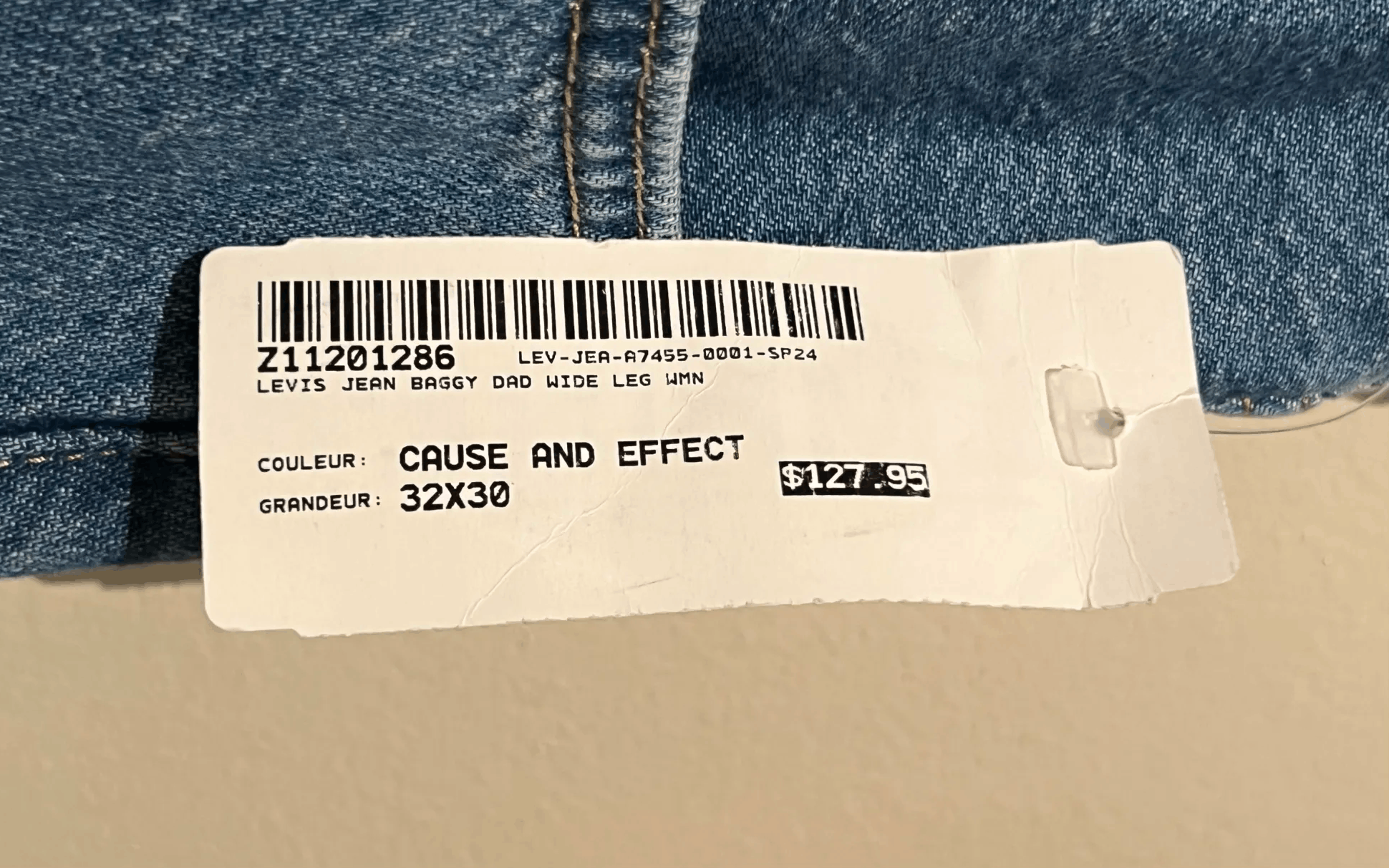 Levi's Baggy Dad Wide Leg Cause and Effect Jeans Size US 32 / EU 48 - 6 Thumbnail