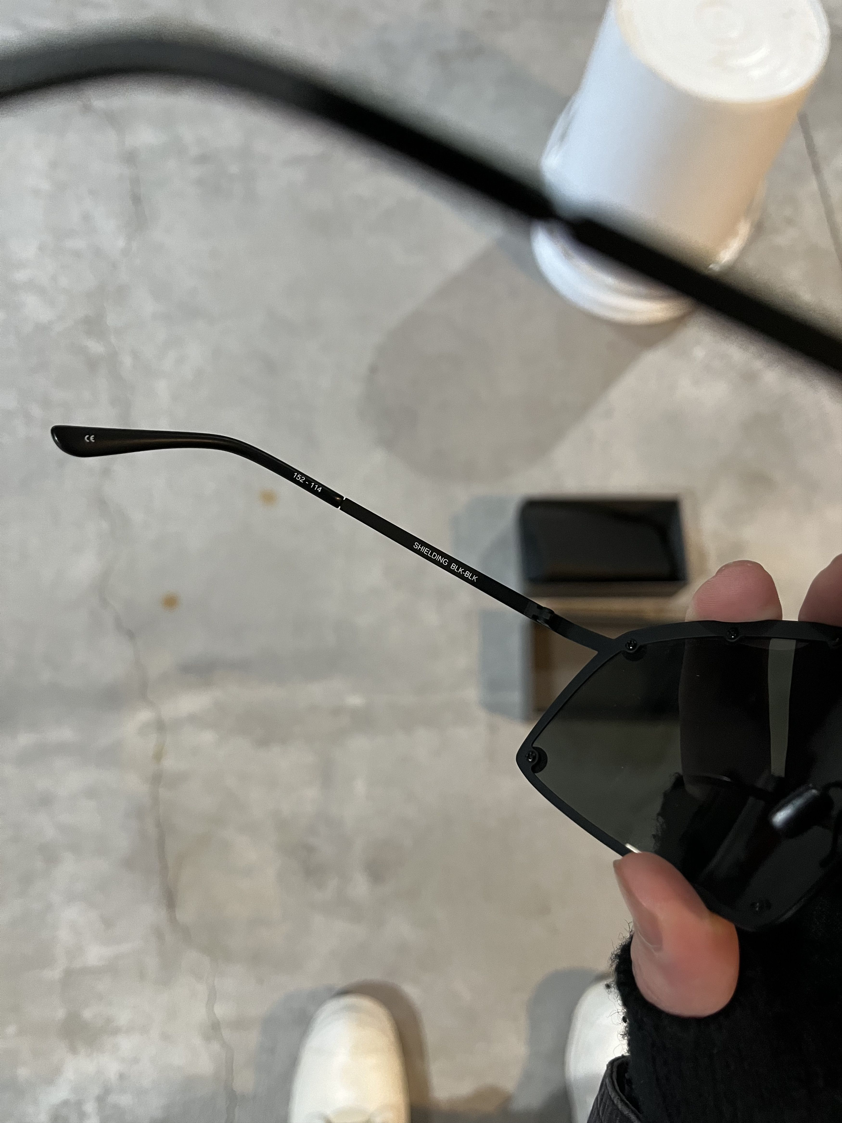 Rick Owens Gunmetal Shield Sunglasses SS22 Size ONE SIZE - 9 Thumbnail
