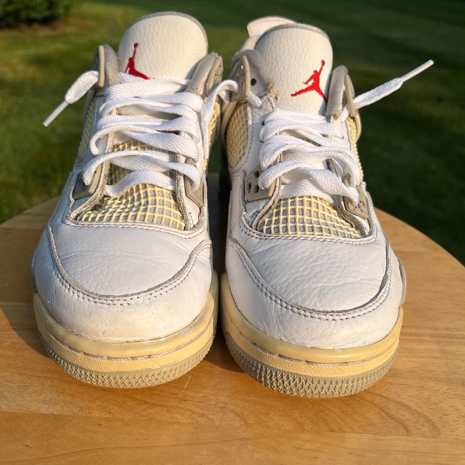 Jordan Brand × Nike Nike Air Jordan 4 Retro GS White Oreo Men's Shoes - Size 5 Size US 5 / EU 37 - 4 Thumbnail
