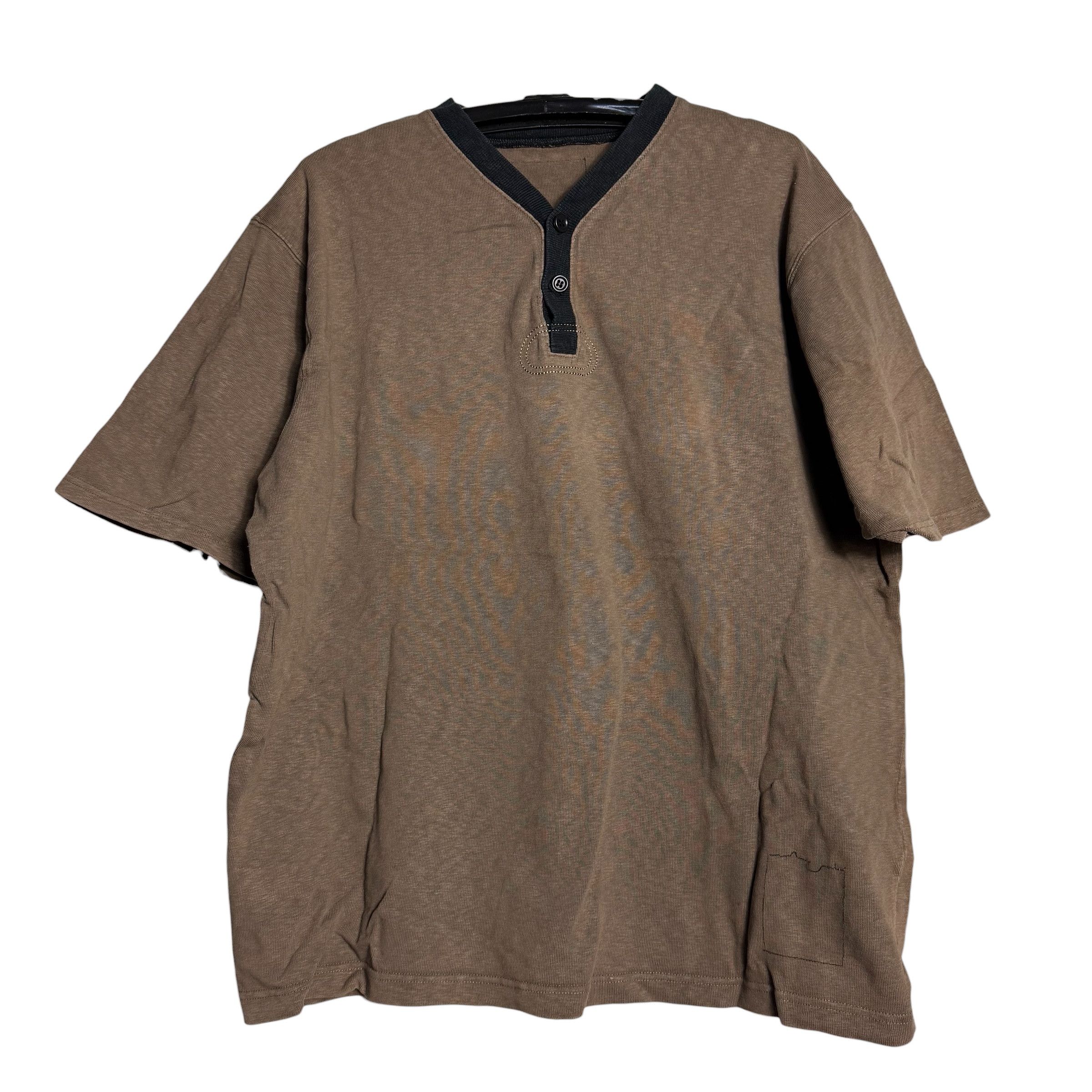🔥RARE🔥Vintage Stussy Skateboard Henley Neck T-shirt